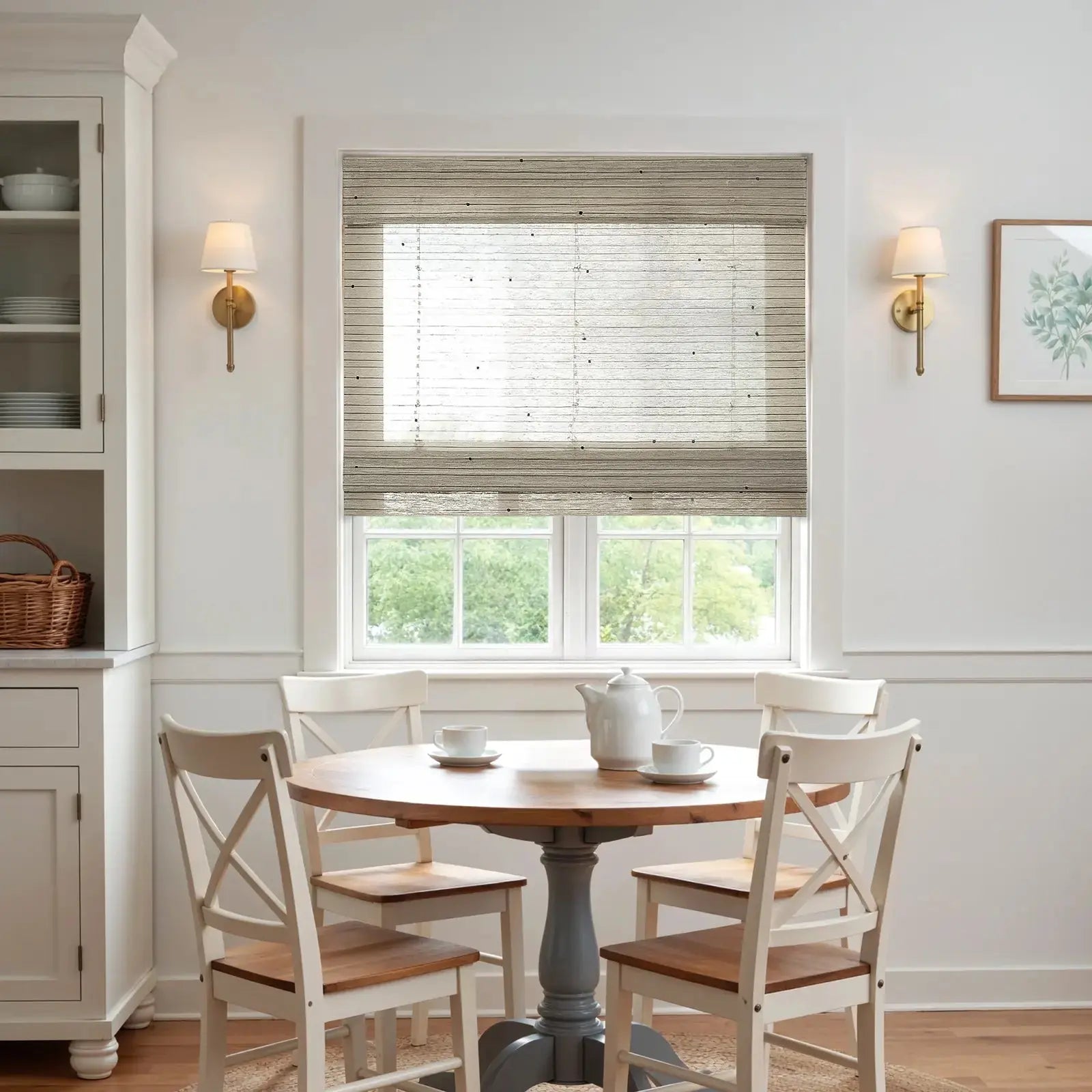 Rae Natural Ramie Jute Woven Wood Shades - Series M -TWOPAGES CURTAINS