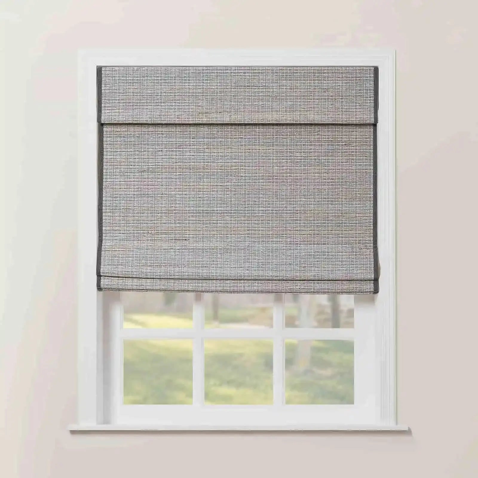 Rae Natural Ramie Flax Woven Wood Shades - Series C -TWOPAGES CURTAINS