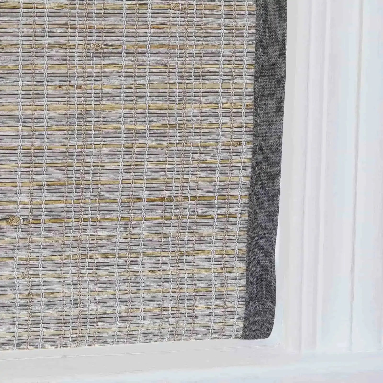 Rae Natural Ramie Flax Woven Wood Shades - Series C -TWOPAGES CURTAINS
