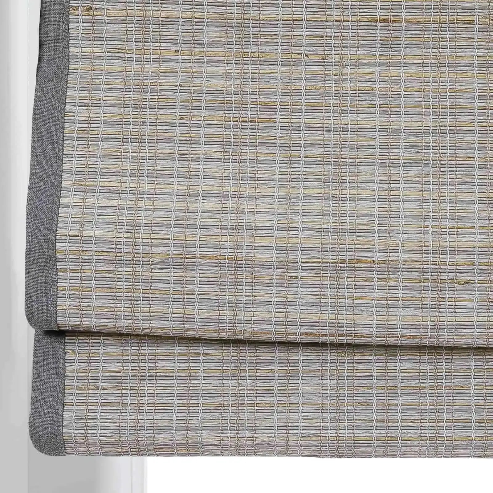 Rae Natural Ramie Flax Woven Wood Shades - Series C -TWOPAGES CURTAINS