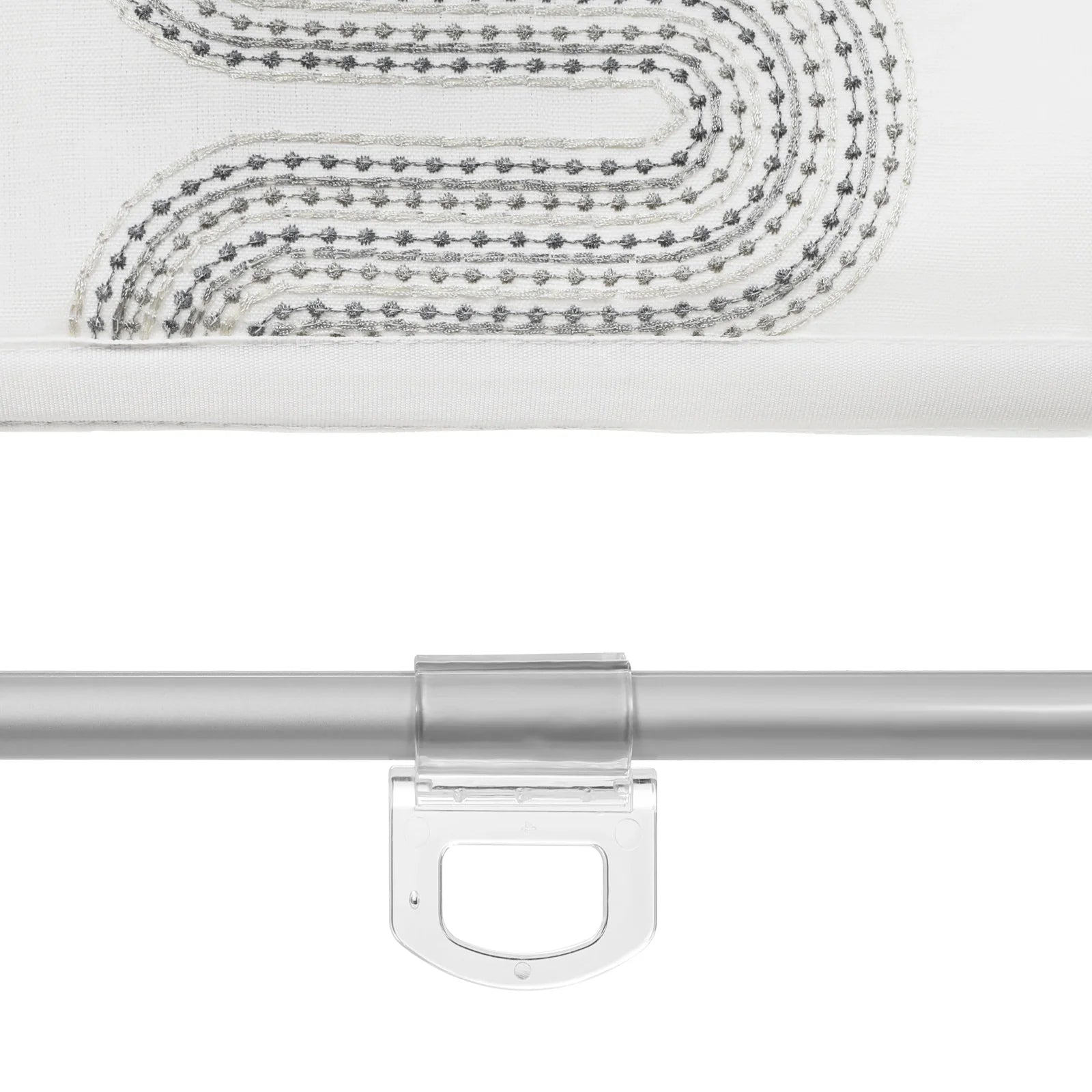 Linnea Linen Cotton Embroidered Roman Shade Cordless -TWOPAGES