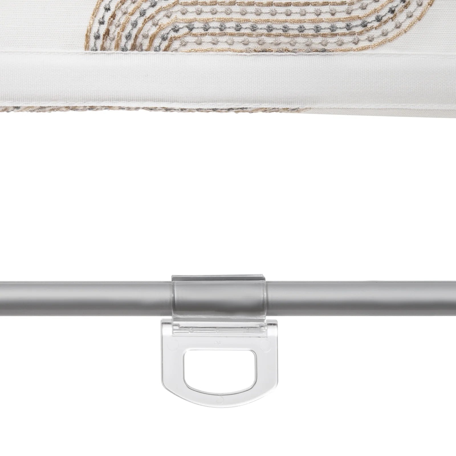 Linnea Linen Cotton Embroidered Roman Shade Cordless -TWOPAGES