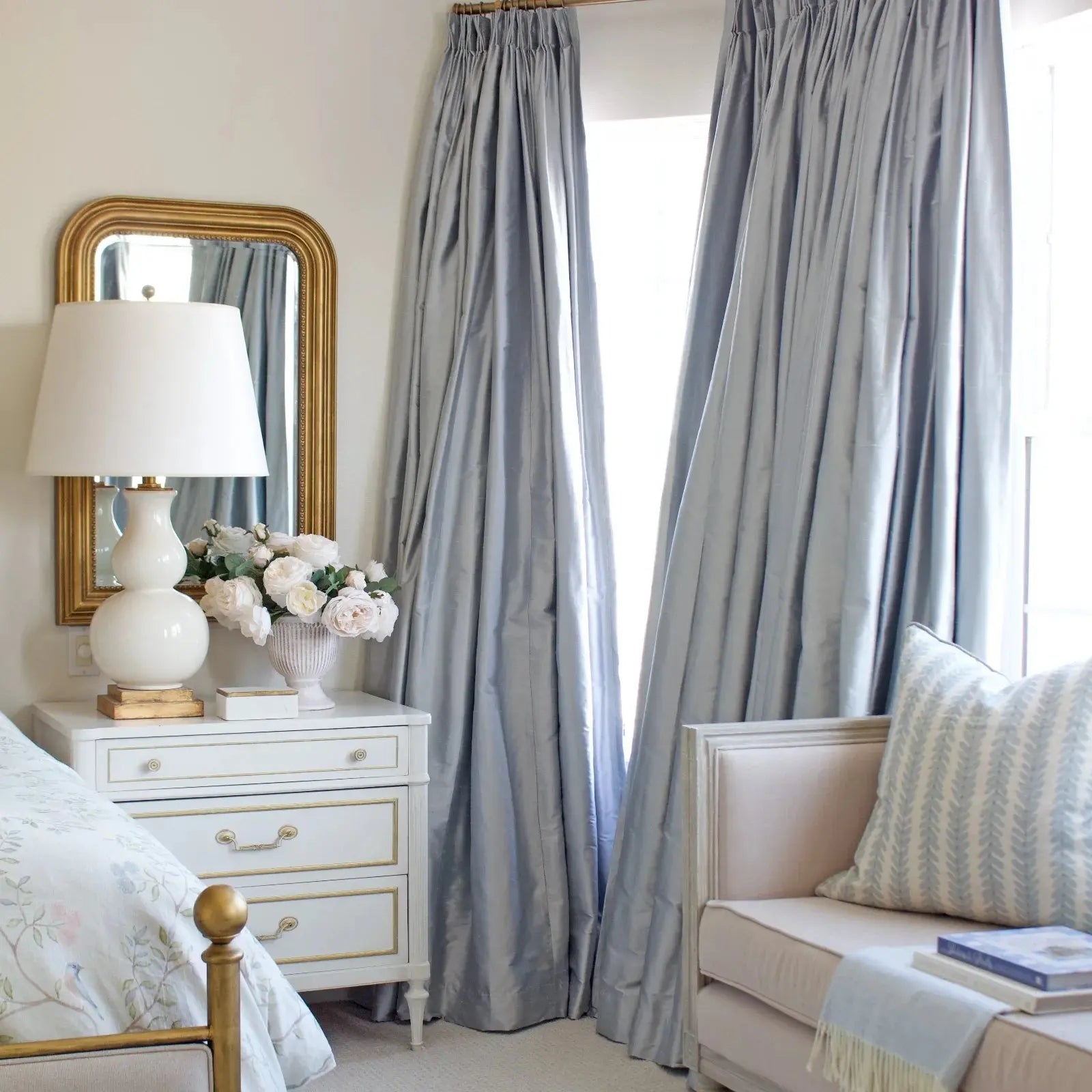 Selman Dupioni Silk Drapery Pleated | TWOPAGES Curtains