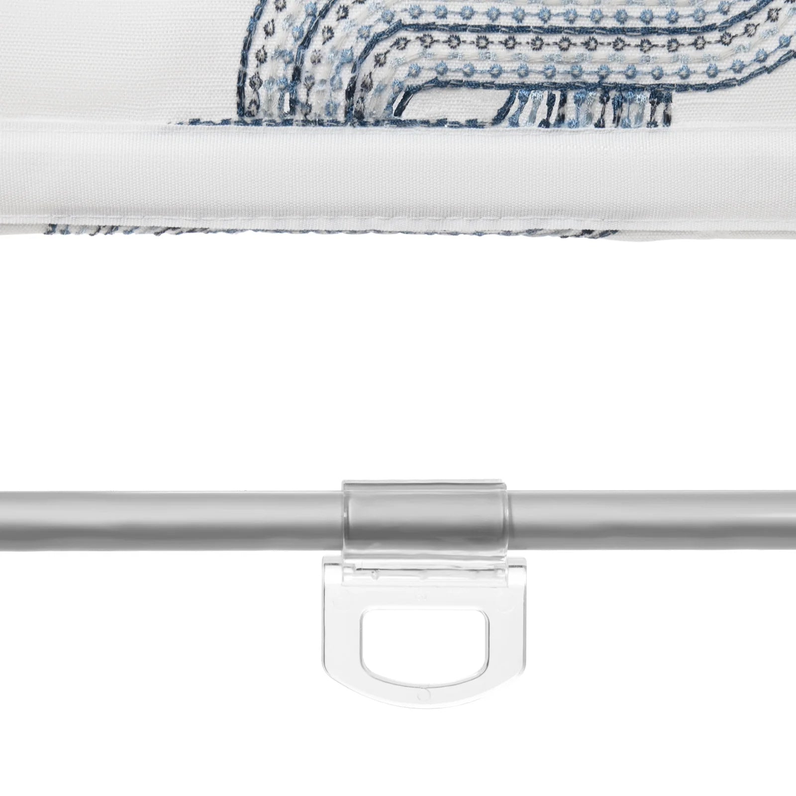 Linnea Linen Cotton Embroidered Roman Shade Cordless -TWOPAGES