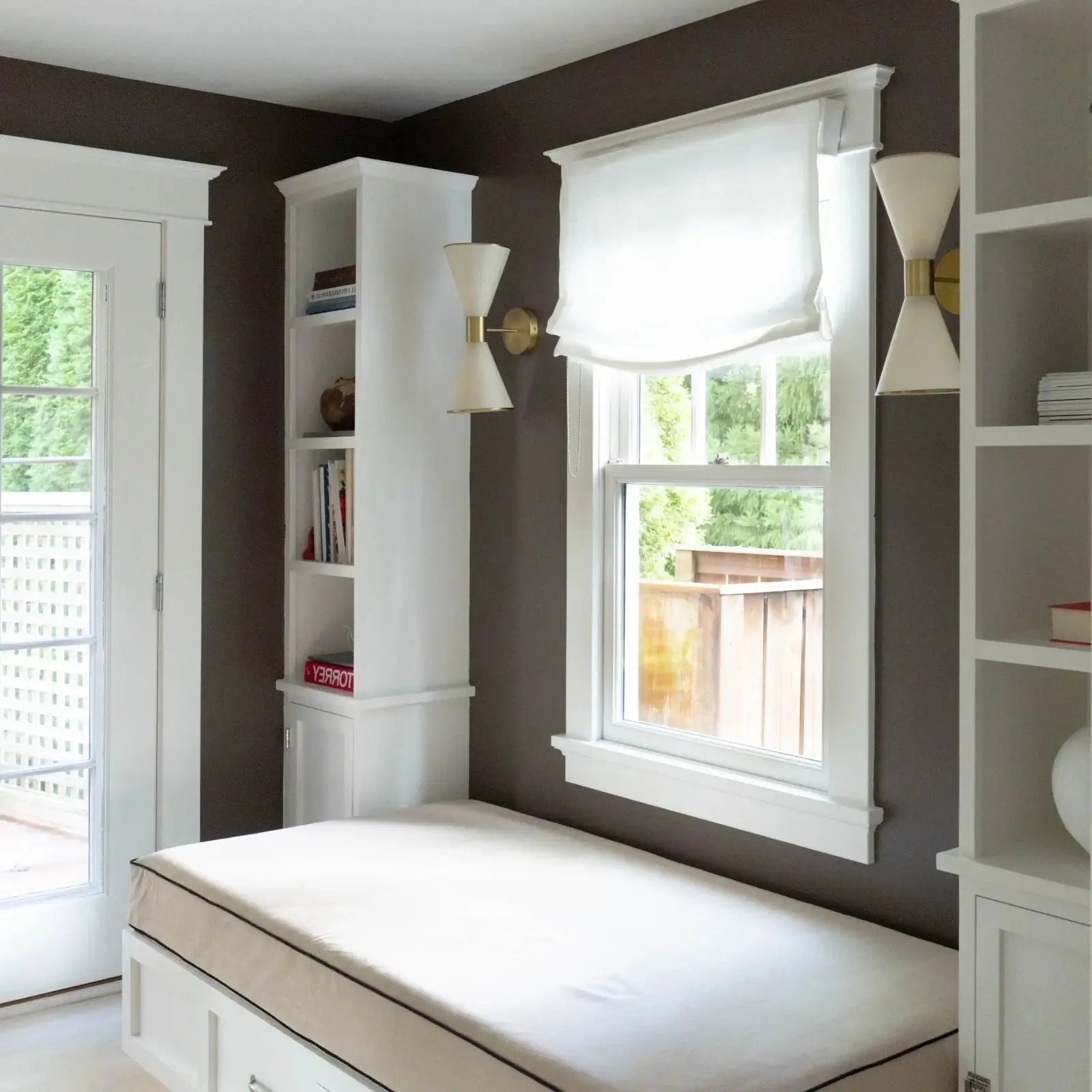 Custom Relaxed Roman Shades Cord Lift- -TWOPAGES