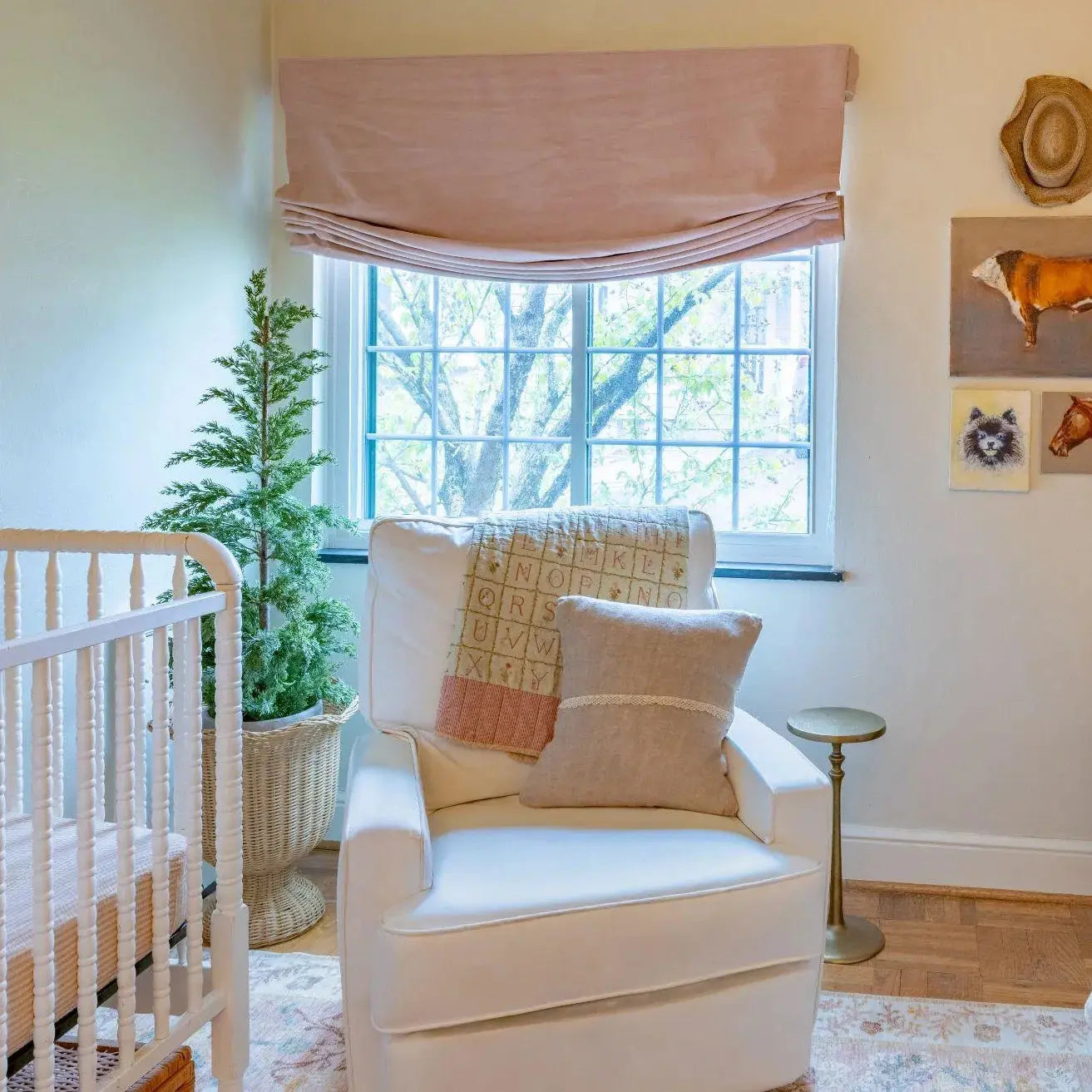 Custom Relaxed Roman Shades Cord Lift- -TWOPAGES