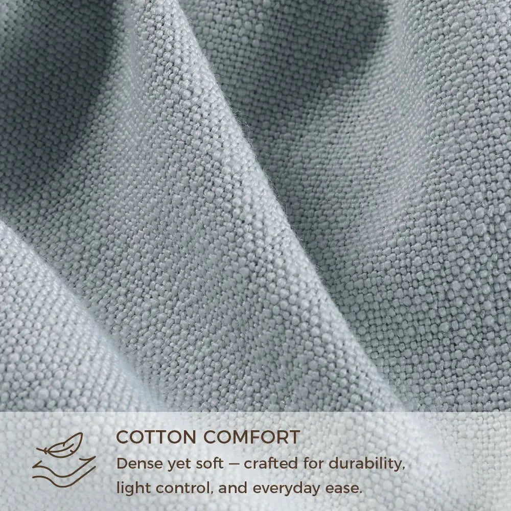 Isabella heavyweight cotton pleated drapery for elegant insulated interiors