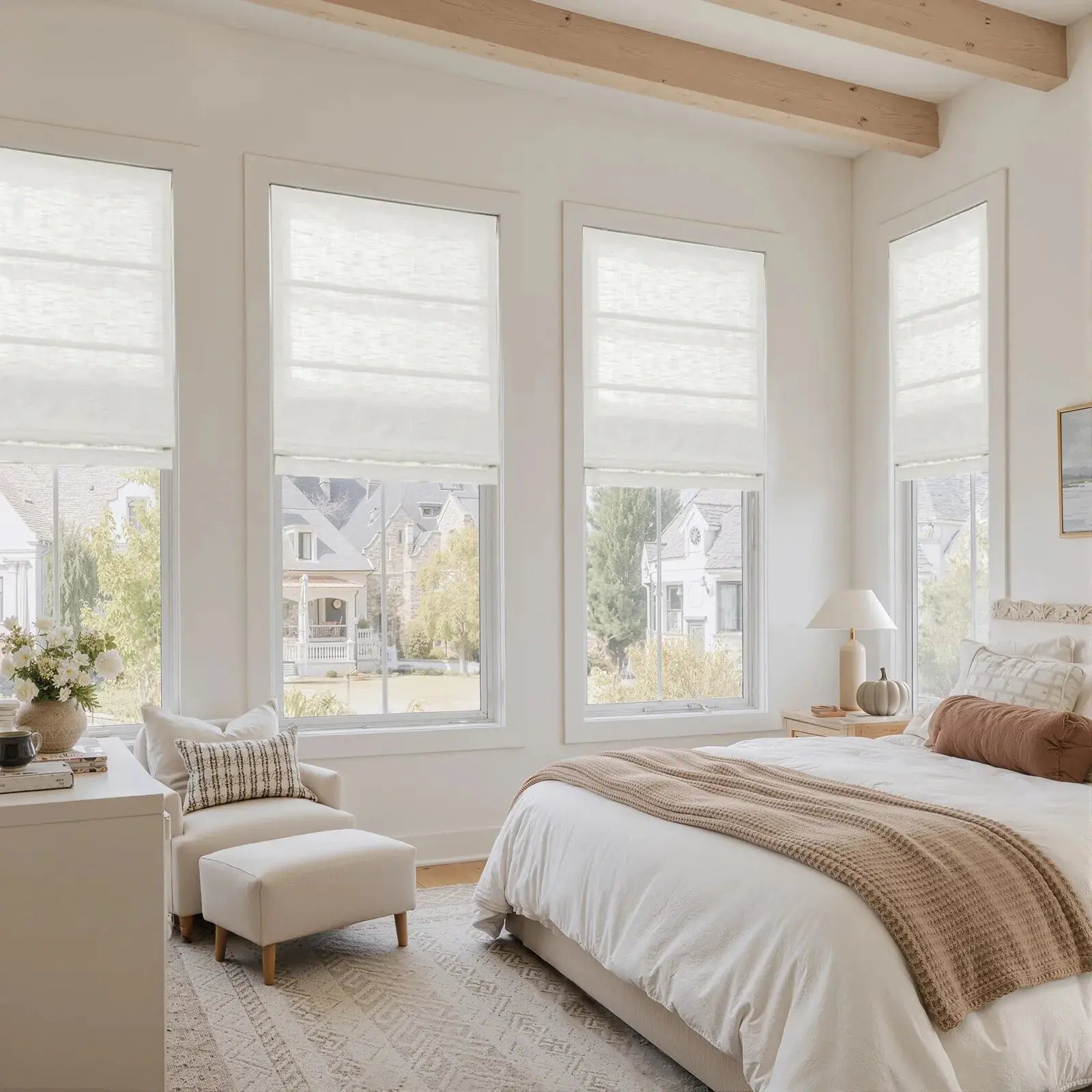 Liz Linen Roman Shade Cordless -TWOPAGES