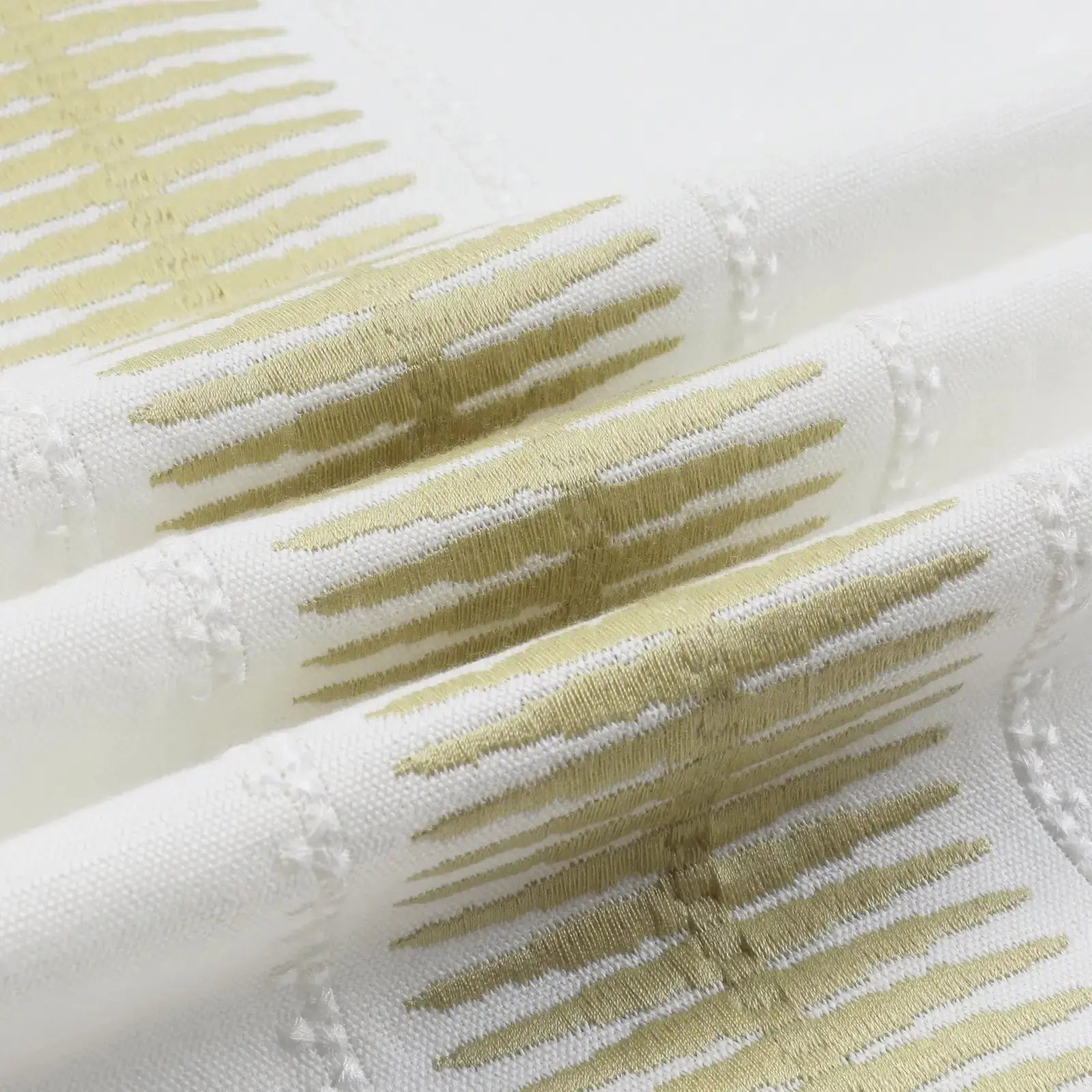 linen cotton embroidered pleated drapery for elegant insulated style