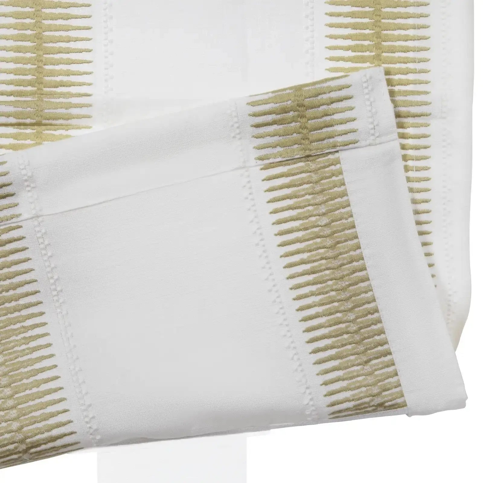 Linnea Linen Cotton Embroidered Roman Shade Cordless -TWOPAGES