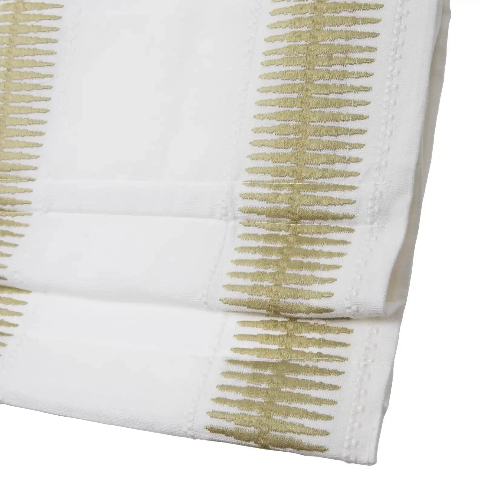 Linnea Linen Cotton Embroidered Roman Shade Cordless -TWOPAGES