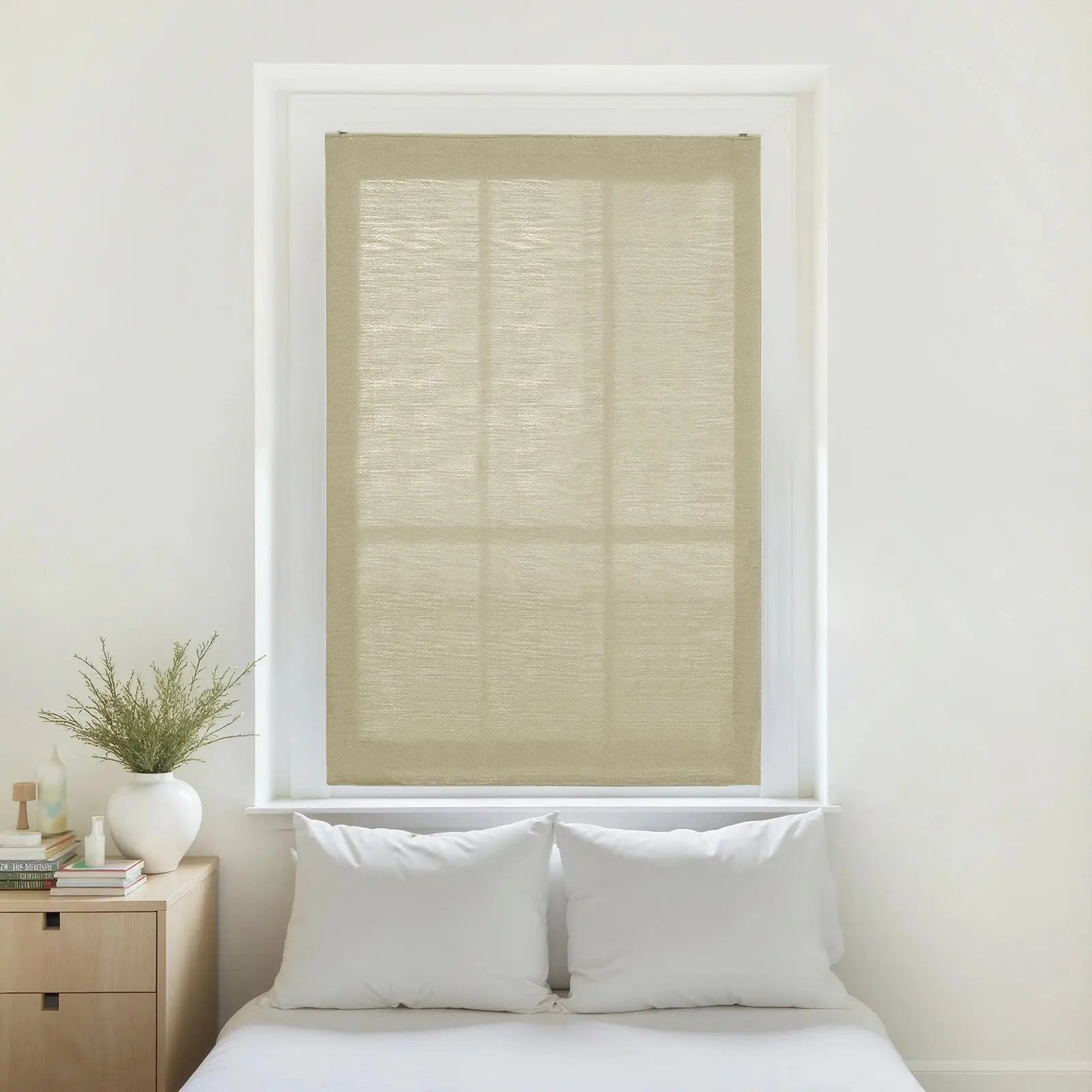 Custom Relaxed Roman Shades Cord Lift -TWOPAGES