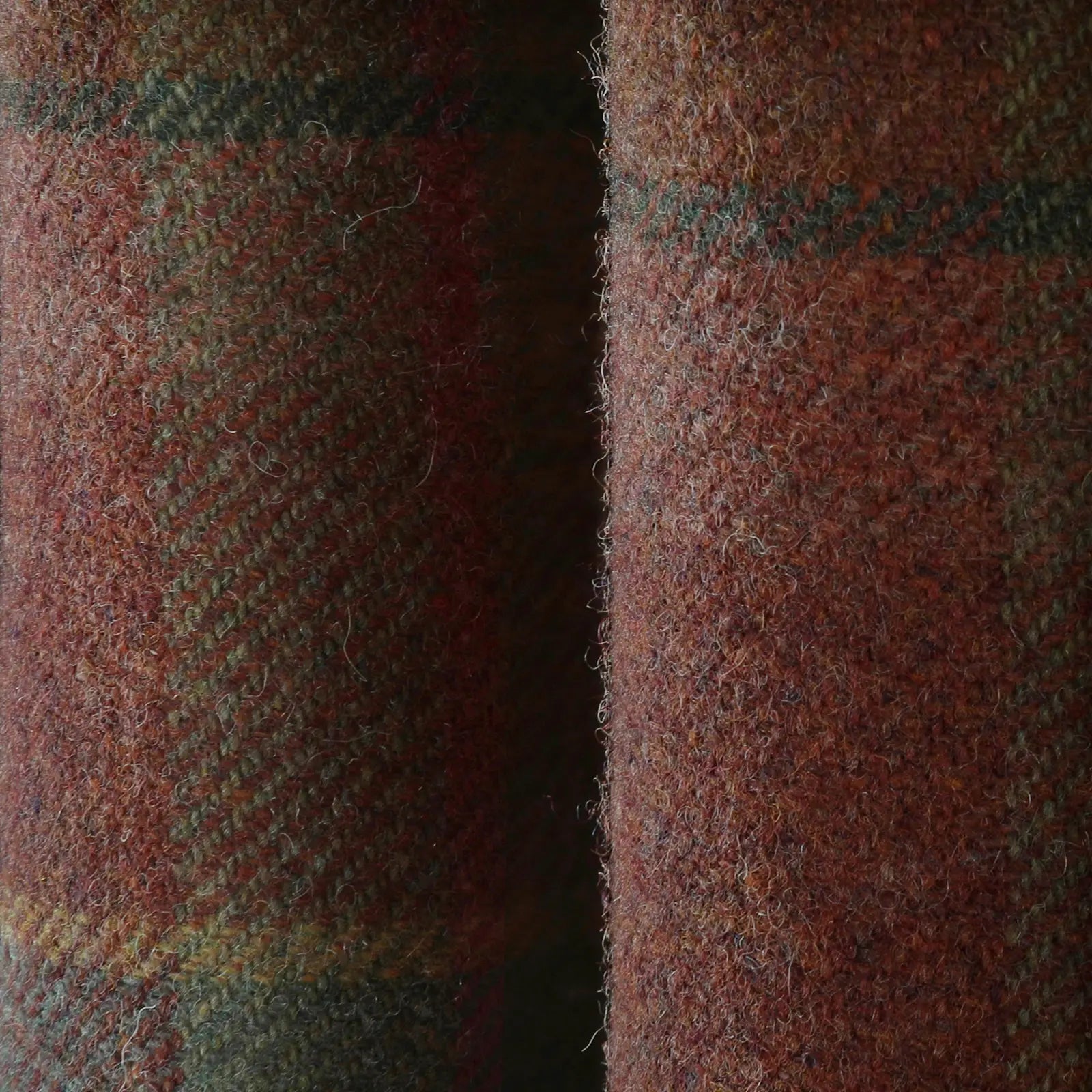 Karin Plaid Pure Wool Thermal Roman Shade Cordless