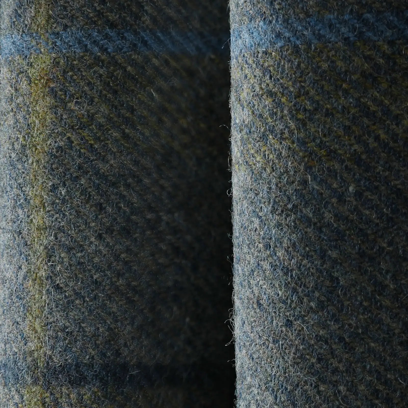 Karin Plaid Pure Wool Thermal Roman Shade Cordless