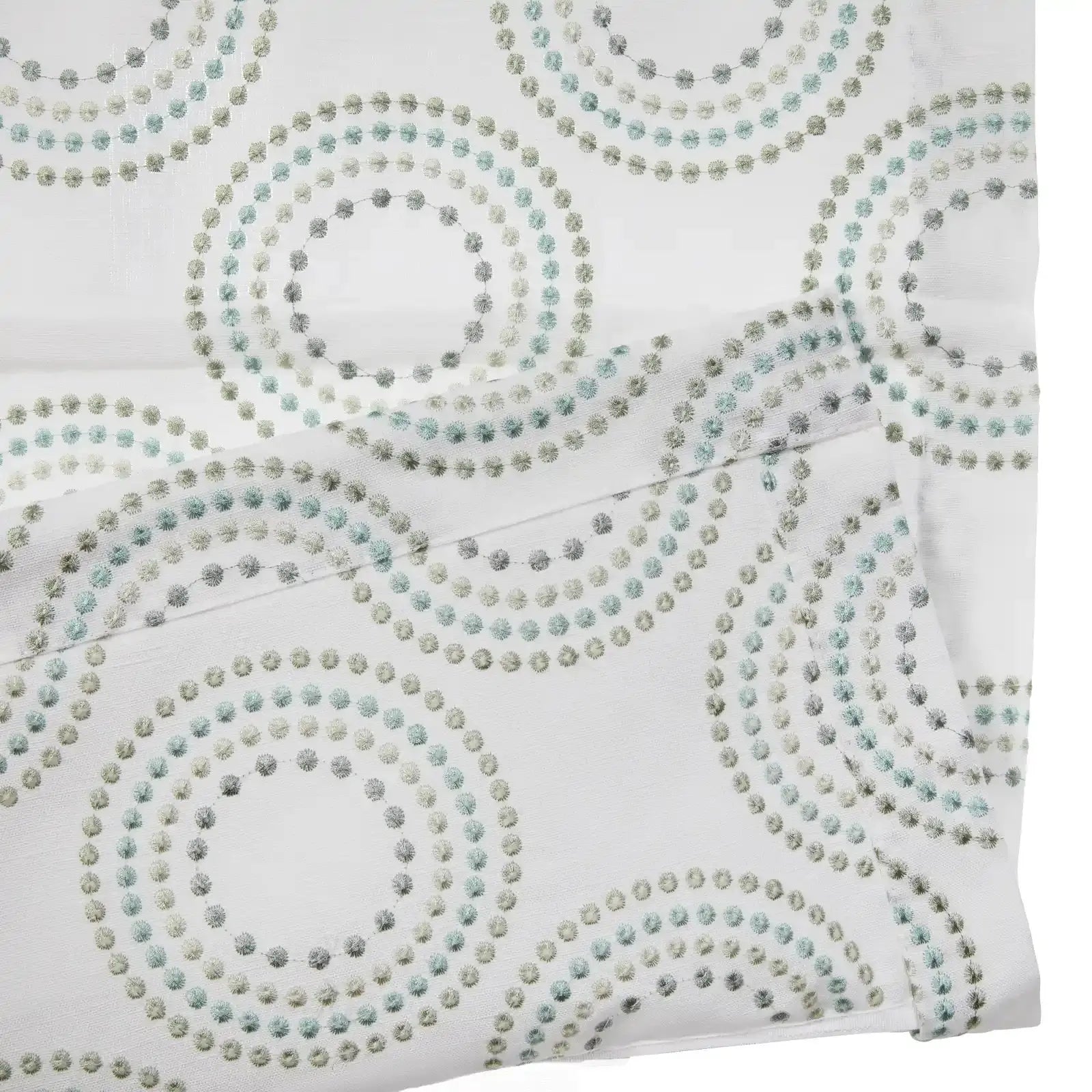 Linnea Linen Cotton Embroidered Roman Shade Cordless -TWOPAGES