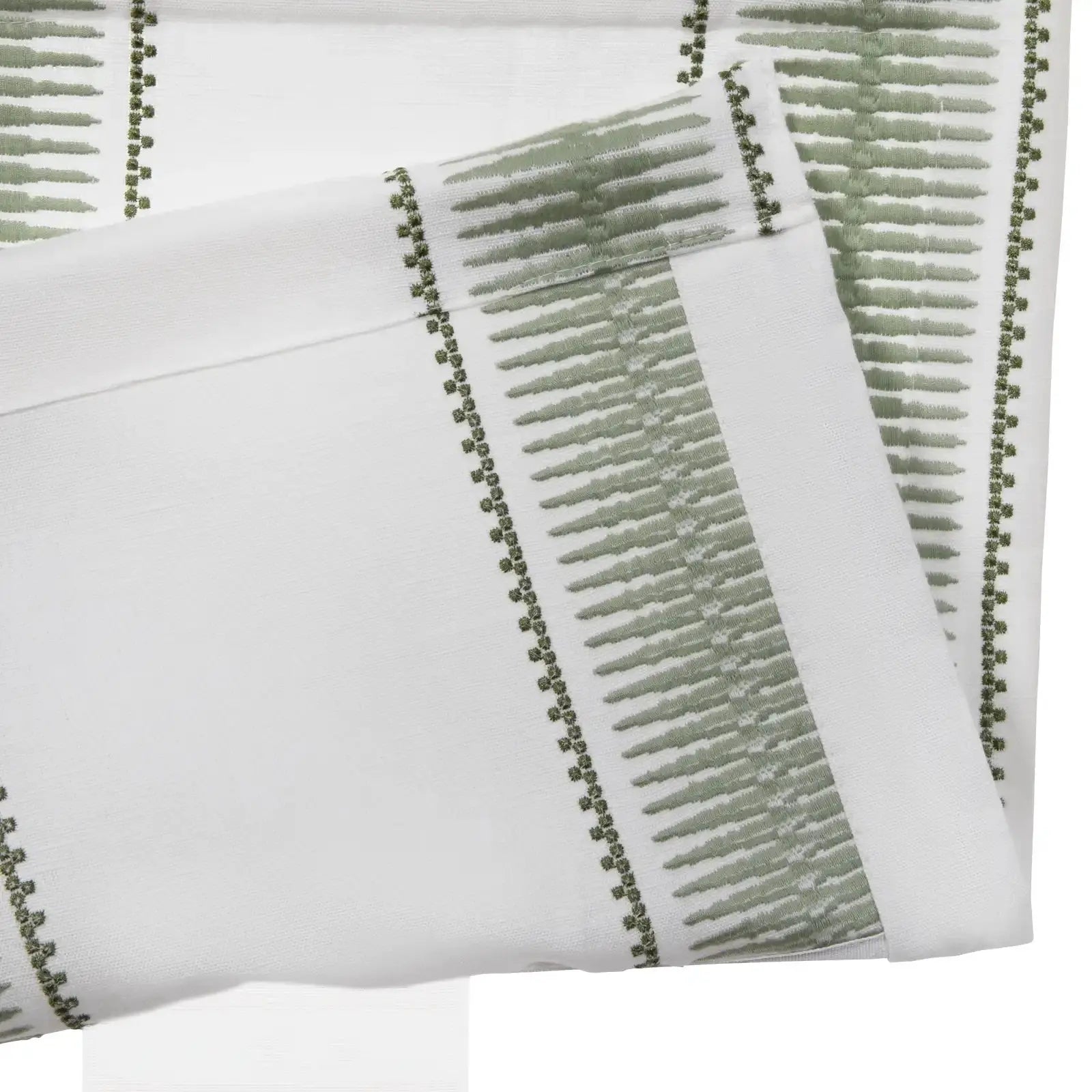 Linnea Linen Cotton Embroidered Roman Shade Cordless -TWOPAGES