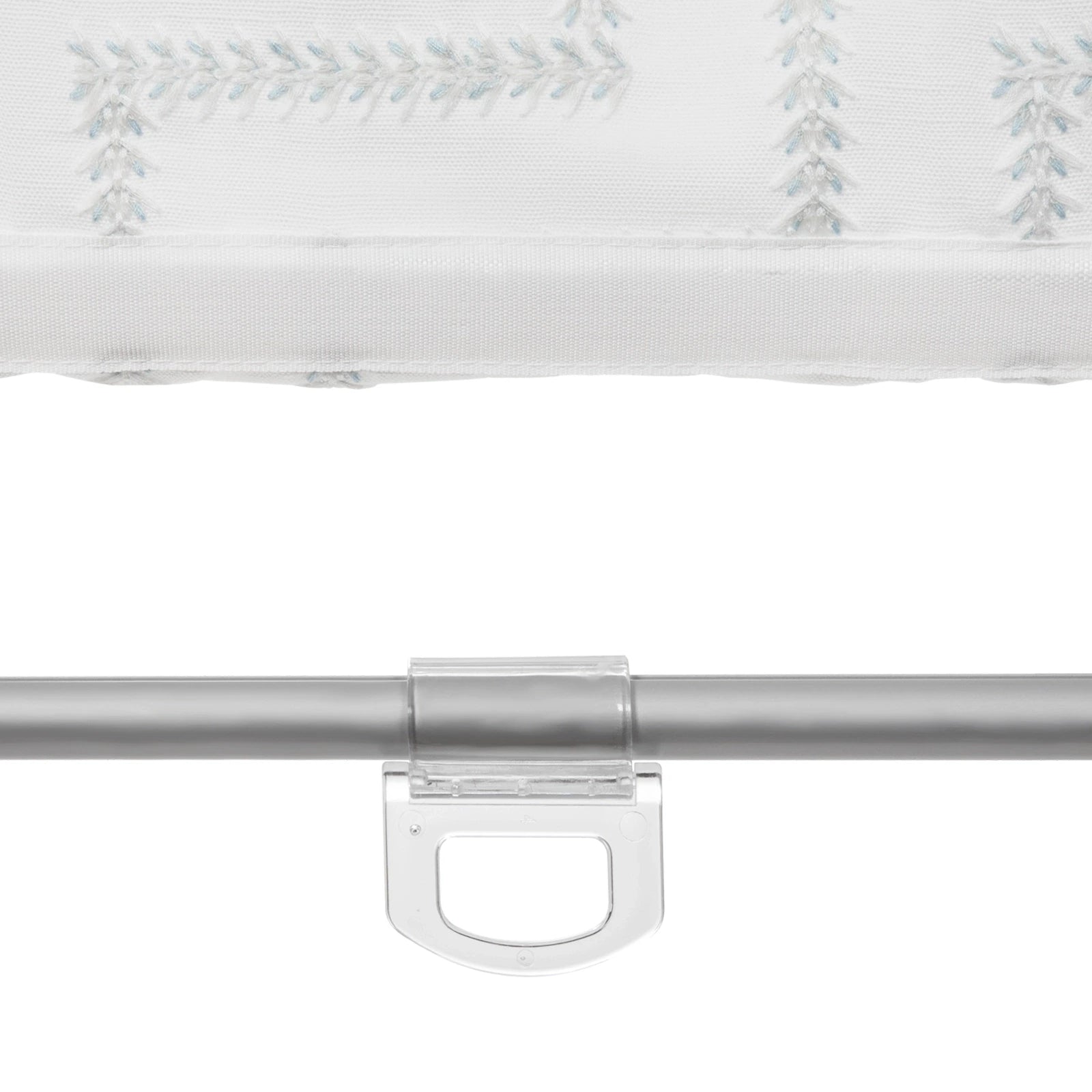 Linnea Linen Cotton Embroidered Roman Shade Cordless -TWOPAGES