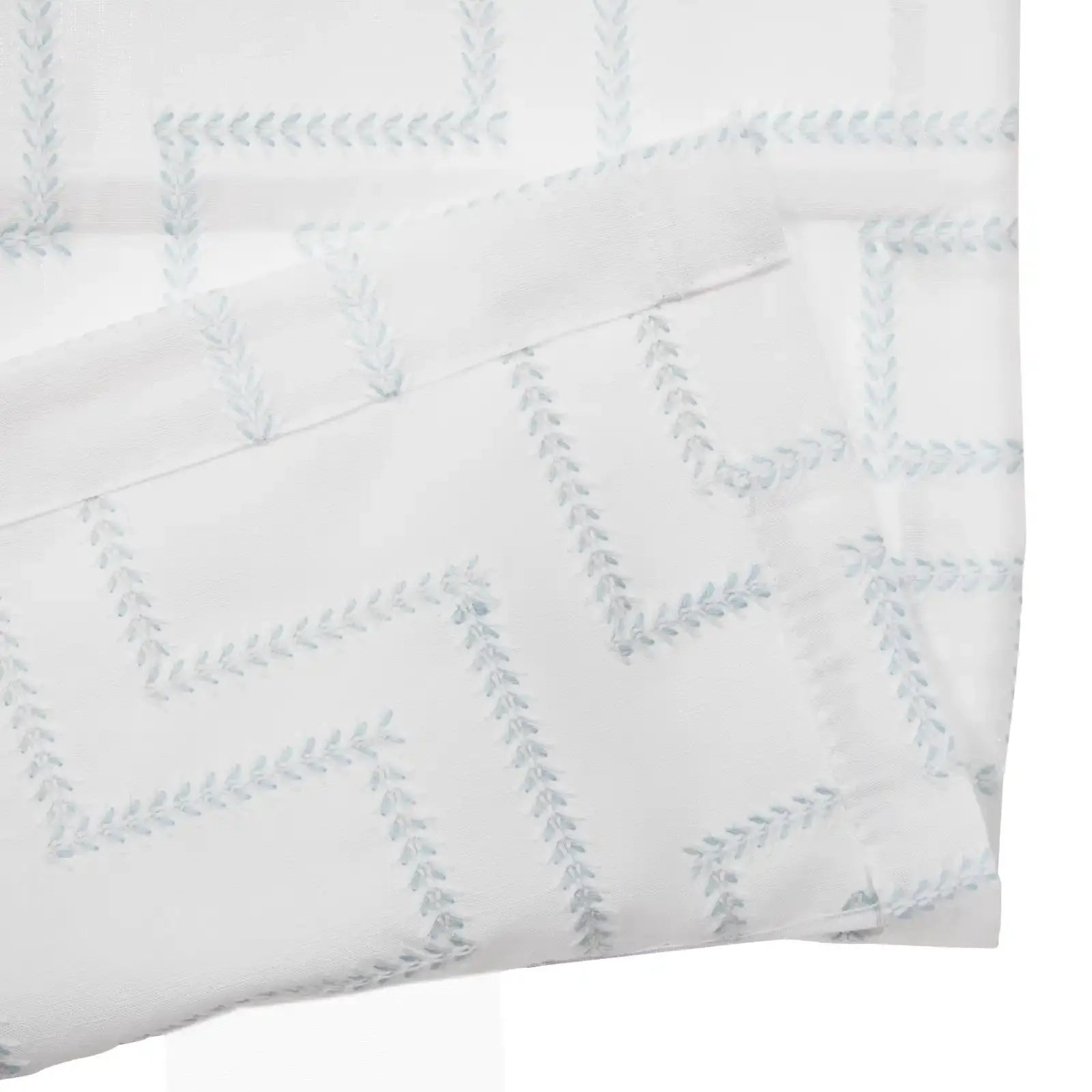 Linnea Linen Cotton Embroidered Roman Shade Cordless -TWOPAGES