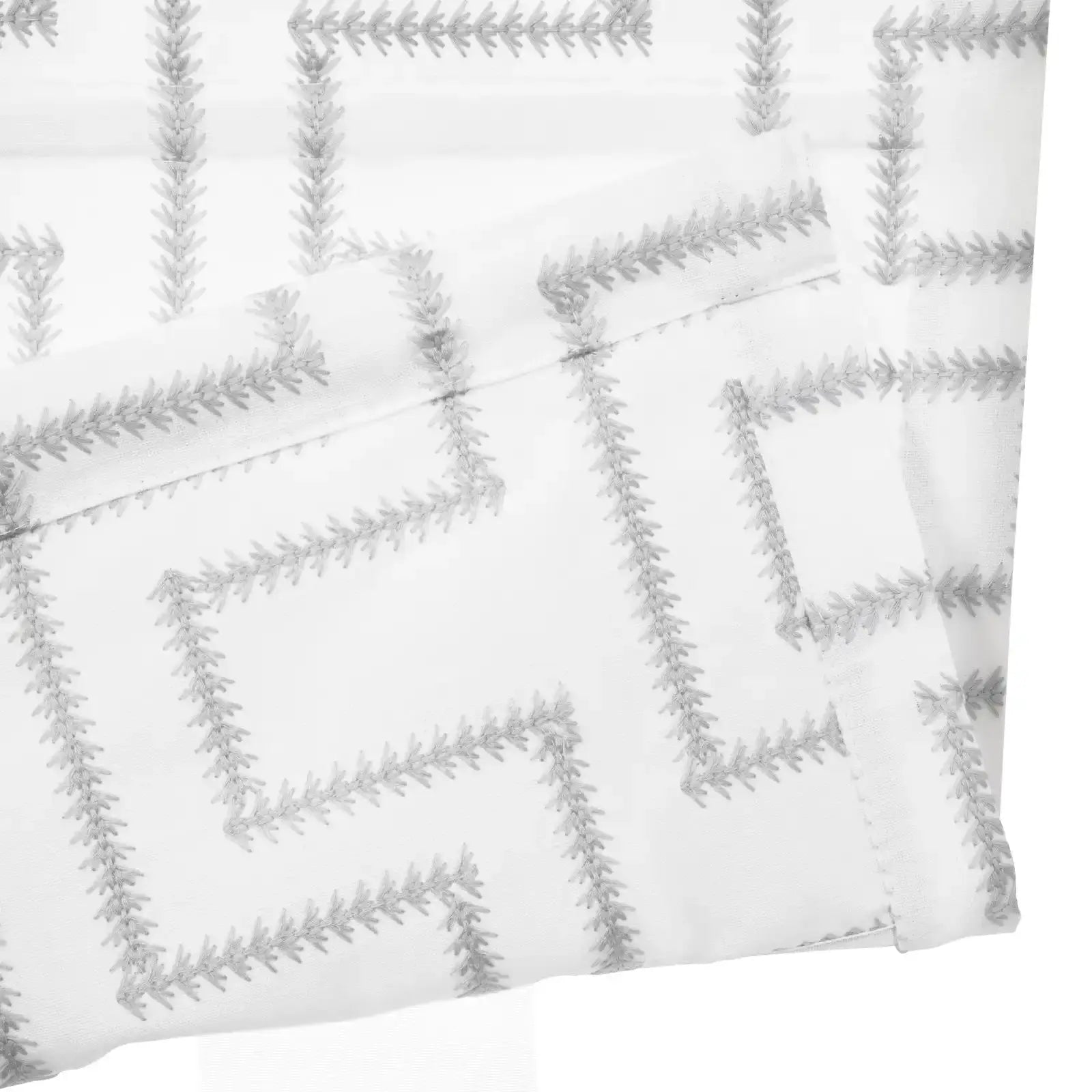 Linnea Linen Cotton Embroidered Roman Shade Cordless -TWOPAGES