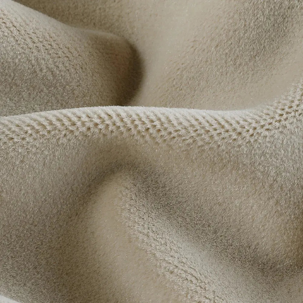 Premium velvet pleated drapery for elegant insulated interiors