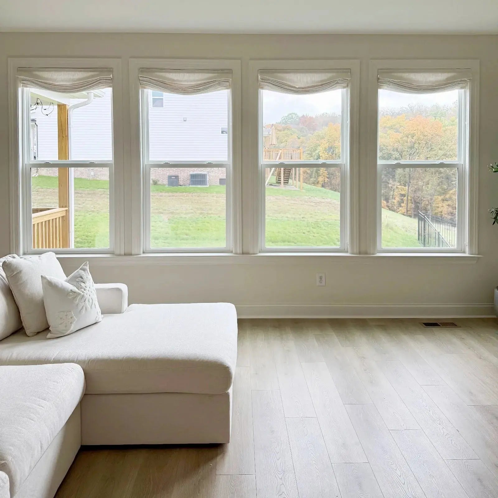 Custom Relaxed Roman Shades Cord Lift- -TWOPAGES