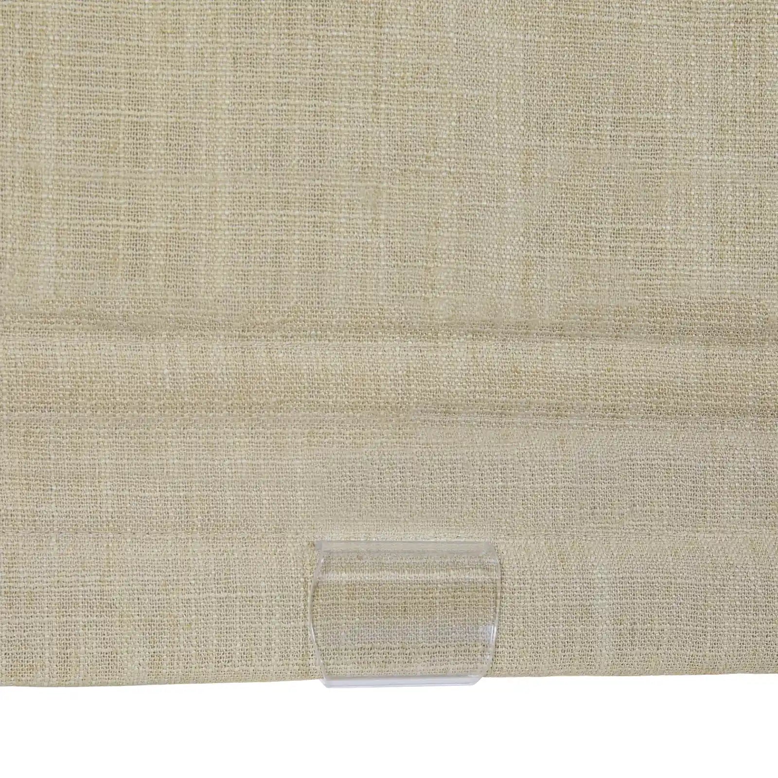Custom Linen Roman Shade Cordless
