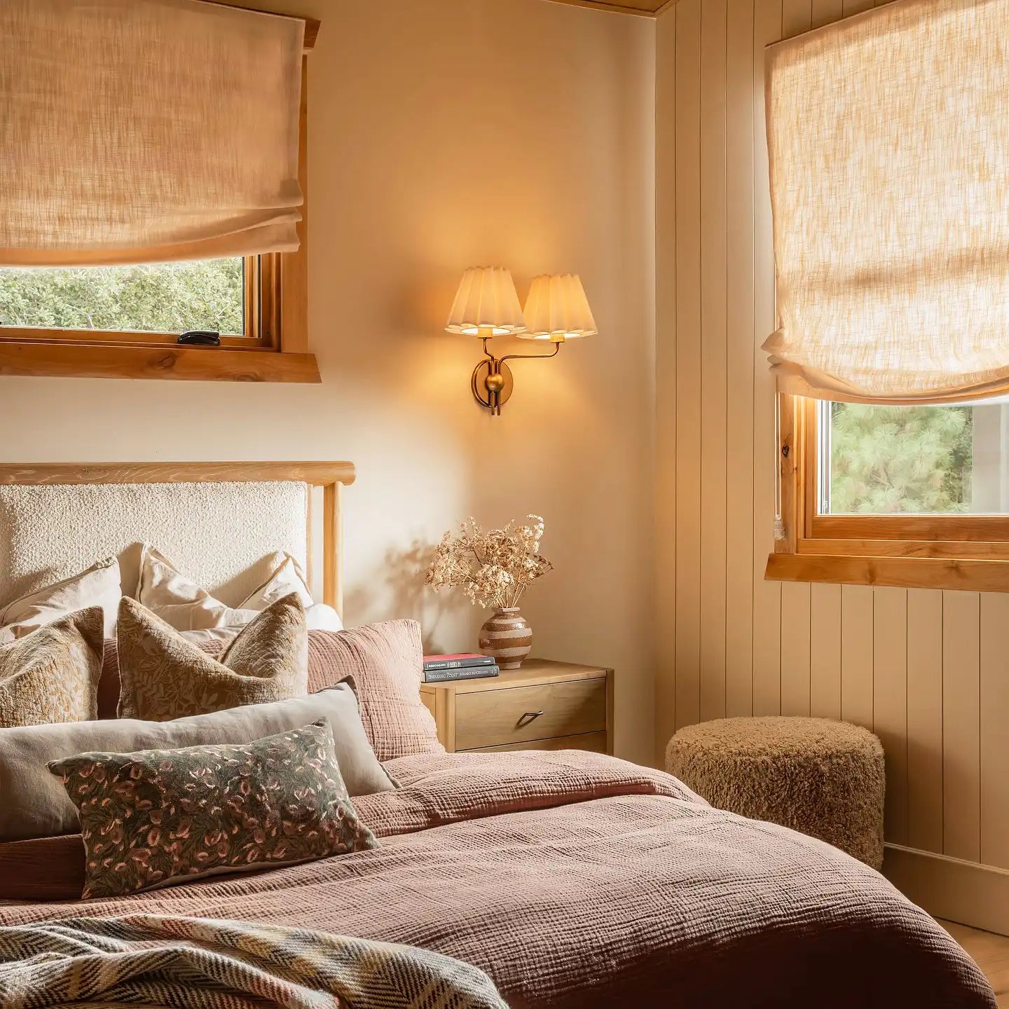 Custom Relaxed Roman Shades Cord Lift- -TWOPAGES