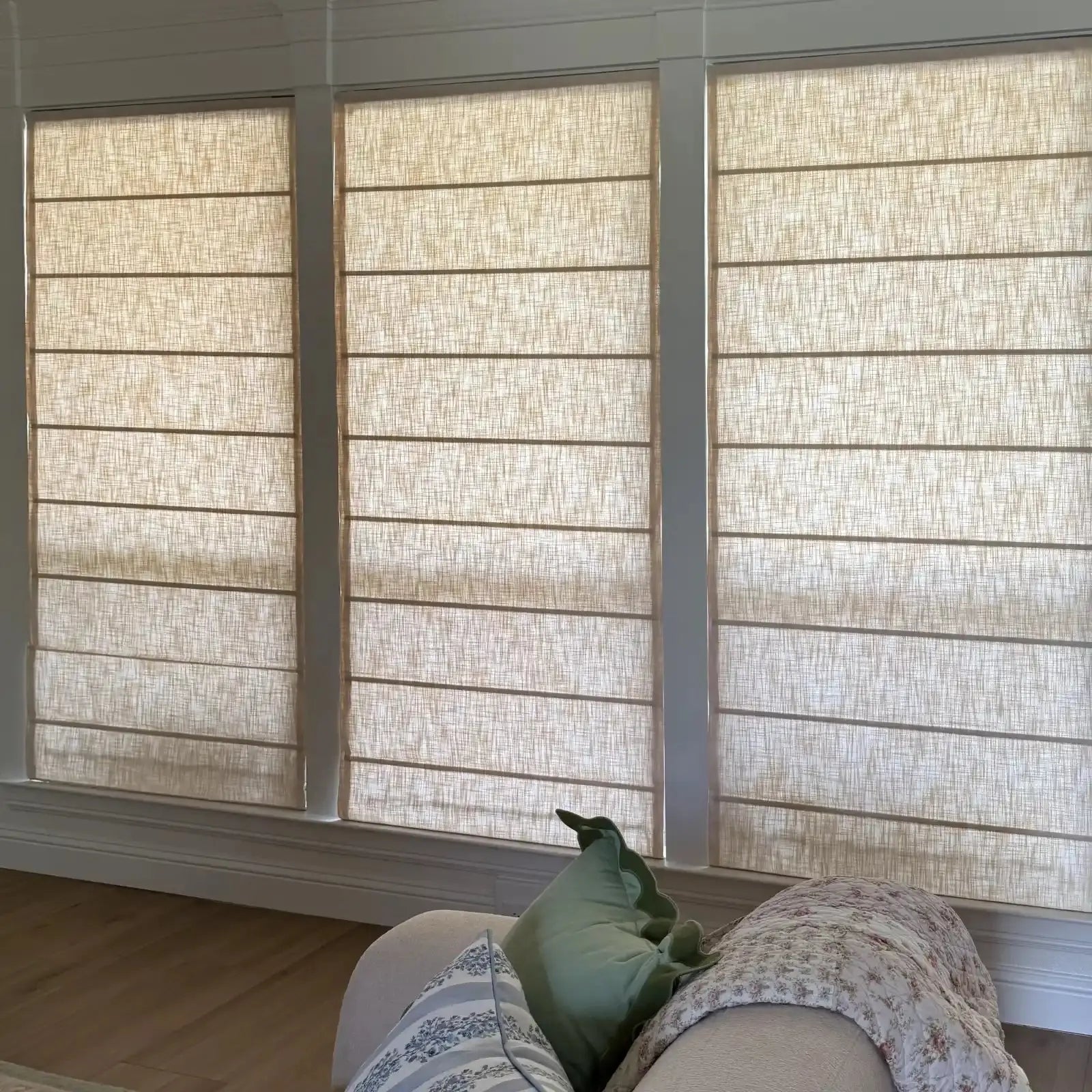 Liz Linen Roman Shade Cordless- -TWOPAGES