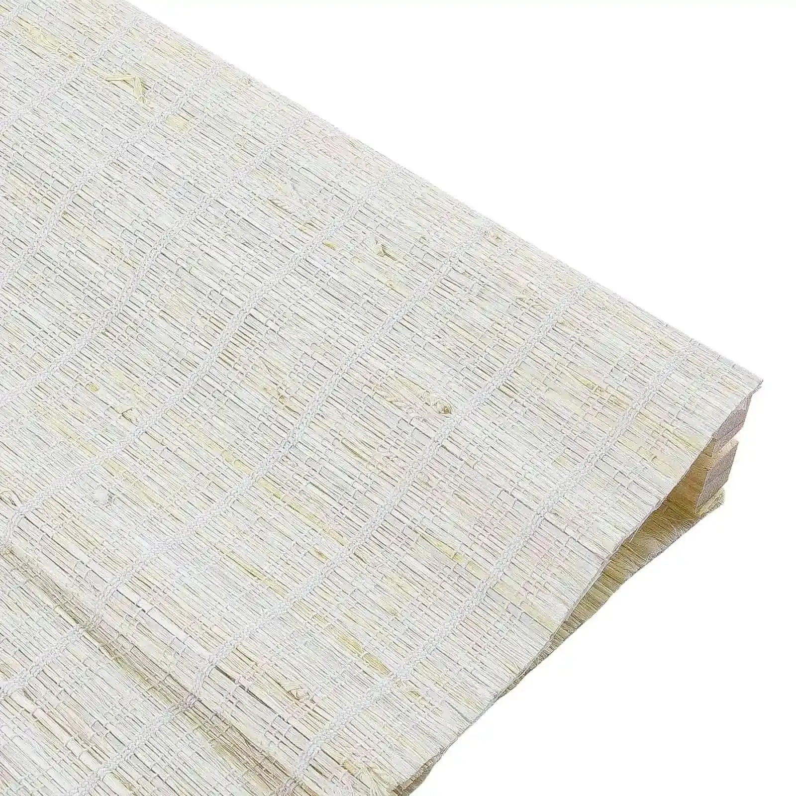 Rae Natural Ramie Flax Woven Wood Shades - Series C -TWOPAGES CURTAINS