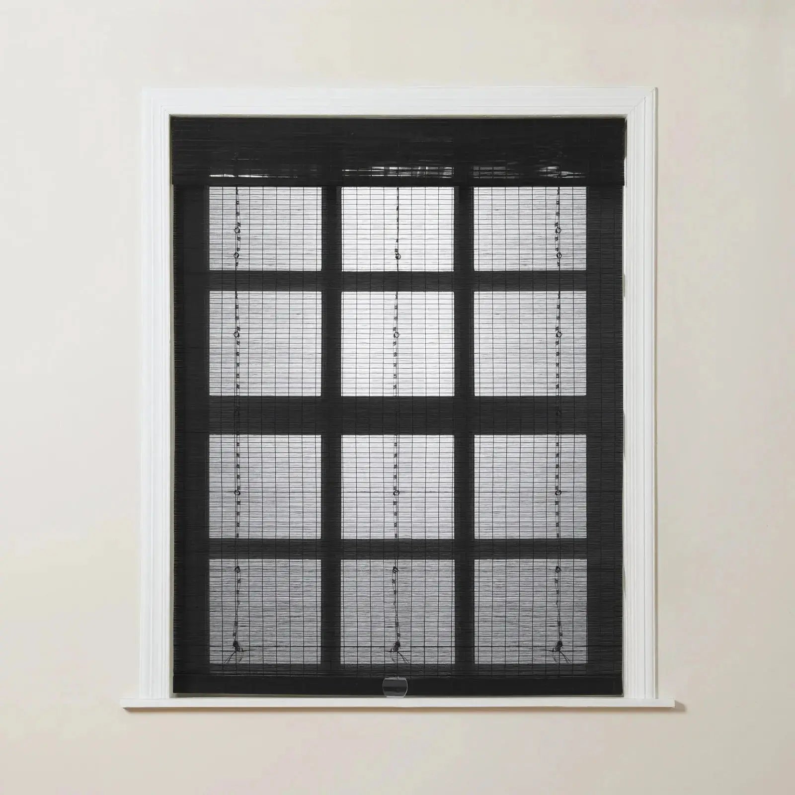 Sybil Bamboo Roman Shade - Moonless Night TWOPAGES CURTAINS