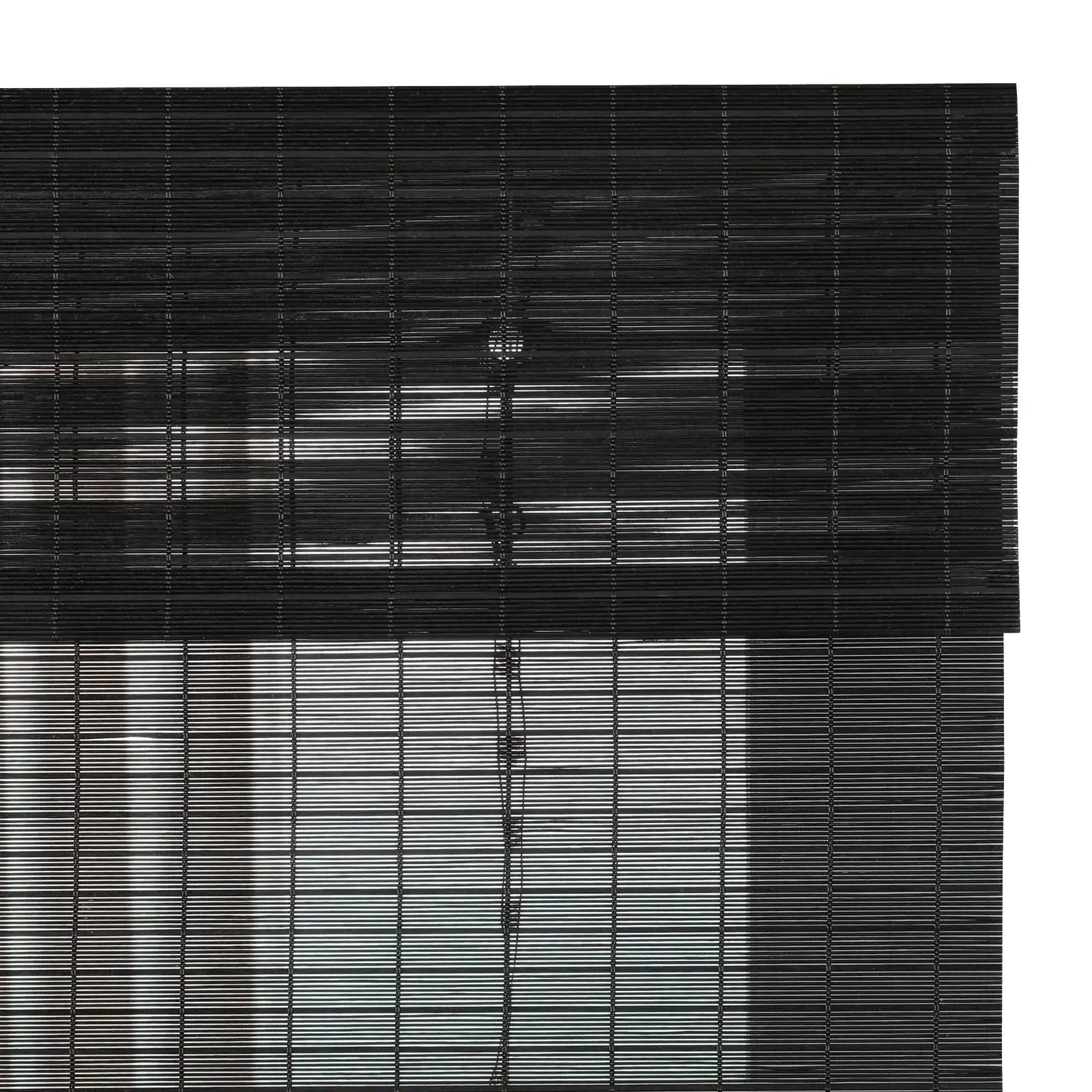 Sybil Bamboo Roman Shade - Moonless Night TWOPAGES CURTAINS