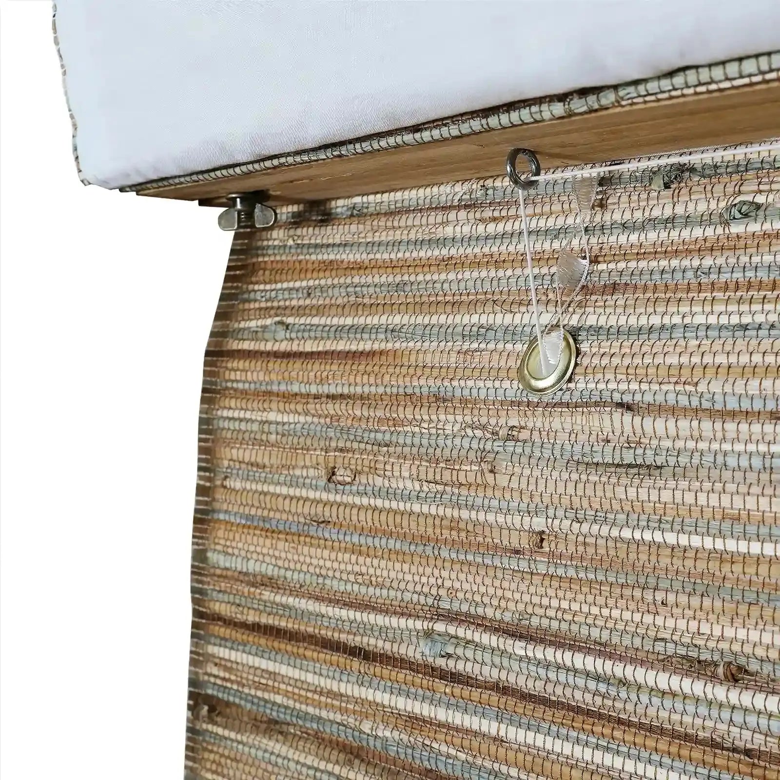 Rae Natural Ramie Jute Woven Wood Shades - Series M -TWOPAGES CURTAINS