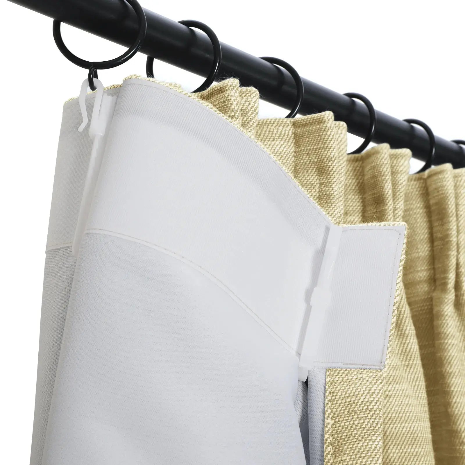 Cloe cotton blend pleated drapery for stylish insulated room design