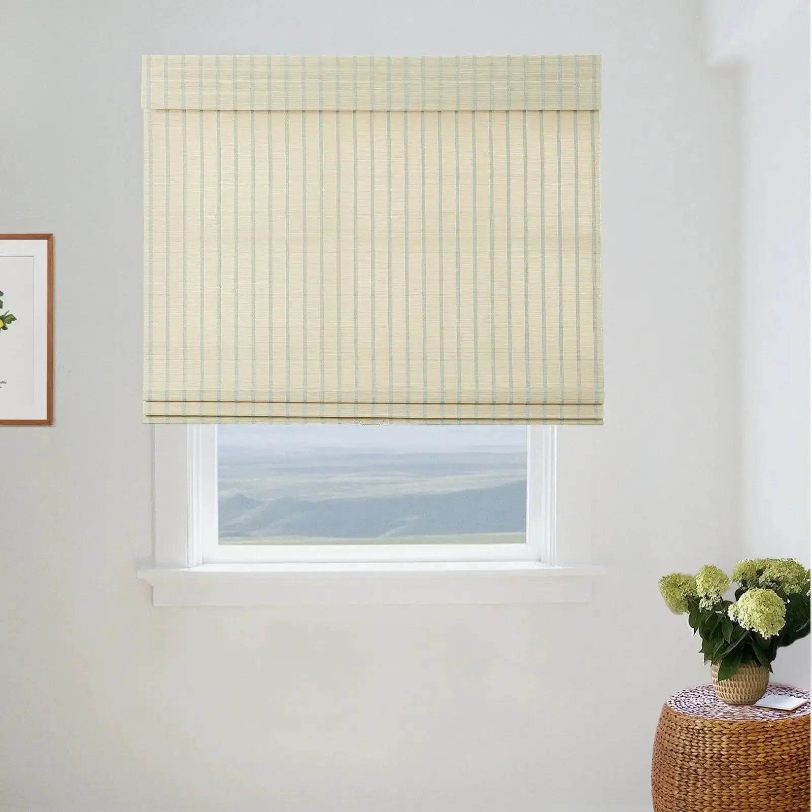 Sybil Bamboo Roman Shade - Natural TWOPAGES CURTAINS