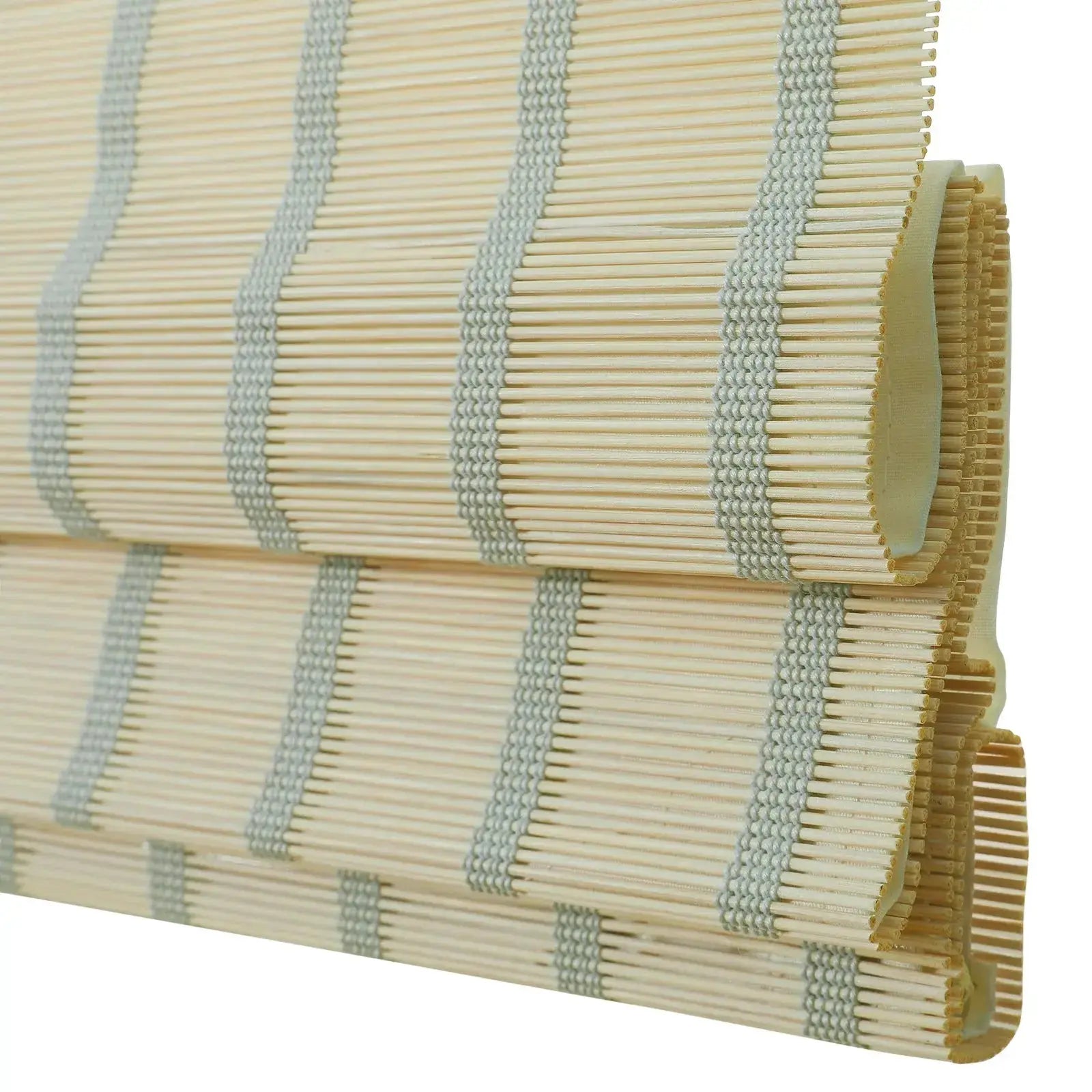 Sybil Bamboo Roman Shade - Natural TWOPAGES CURTAINS