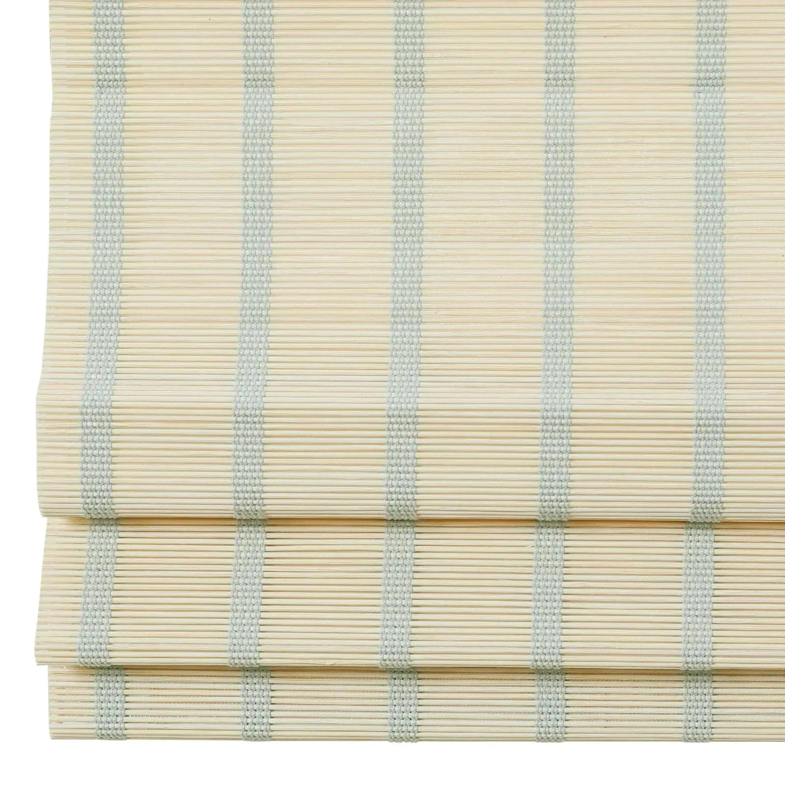 Sybil Bamboo Roman Shade - Natural TWOPAGES CURTAINS