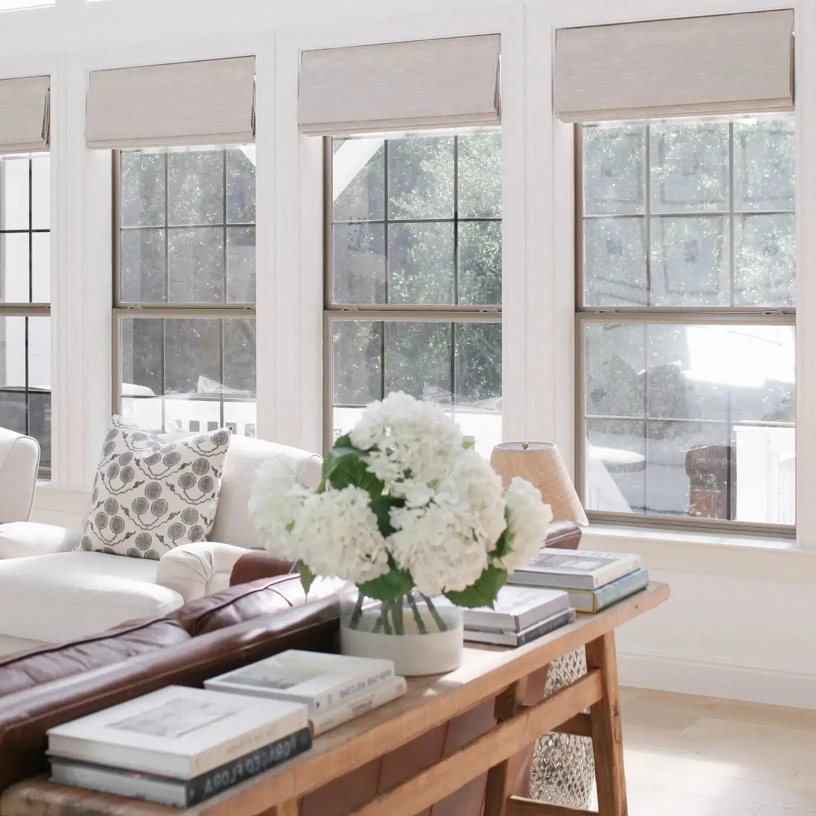 Jawara Linen Cotton Roman Shade Cordless -TWOPAGES