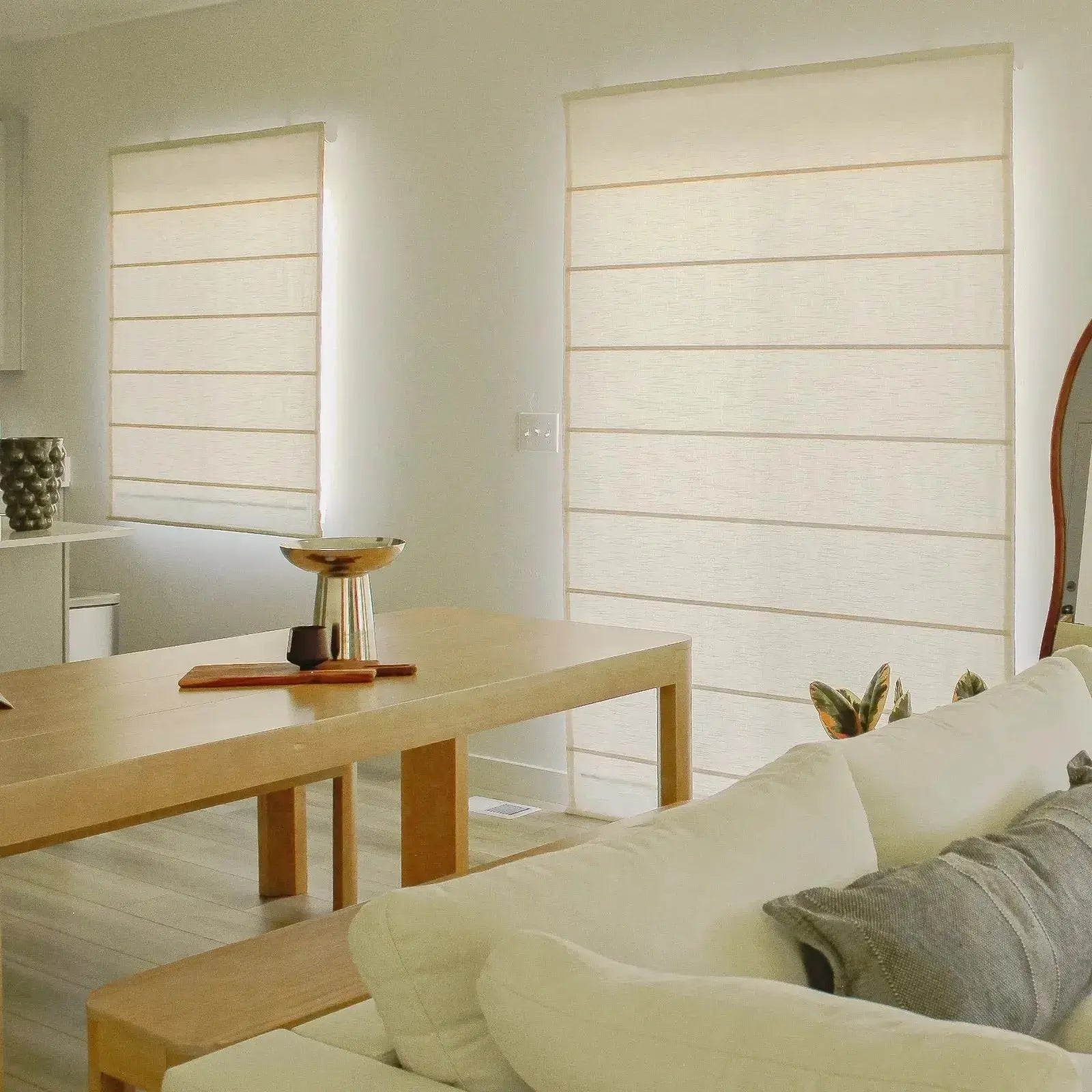 Motorized Roman Shade Cordless -TWOPAGES