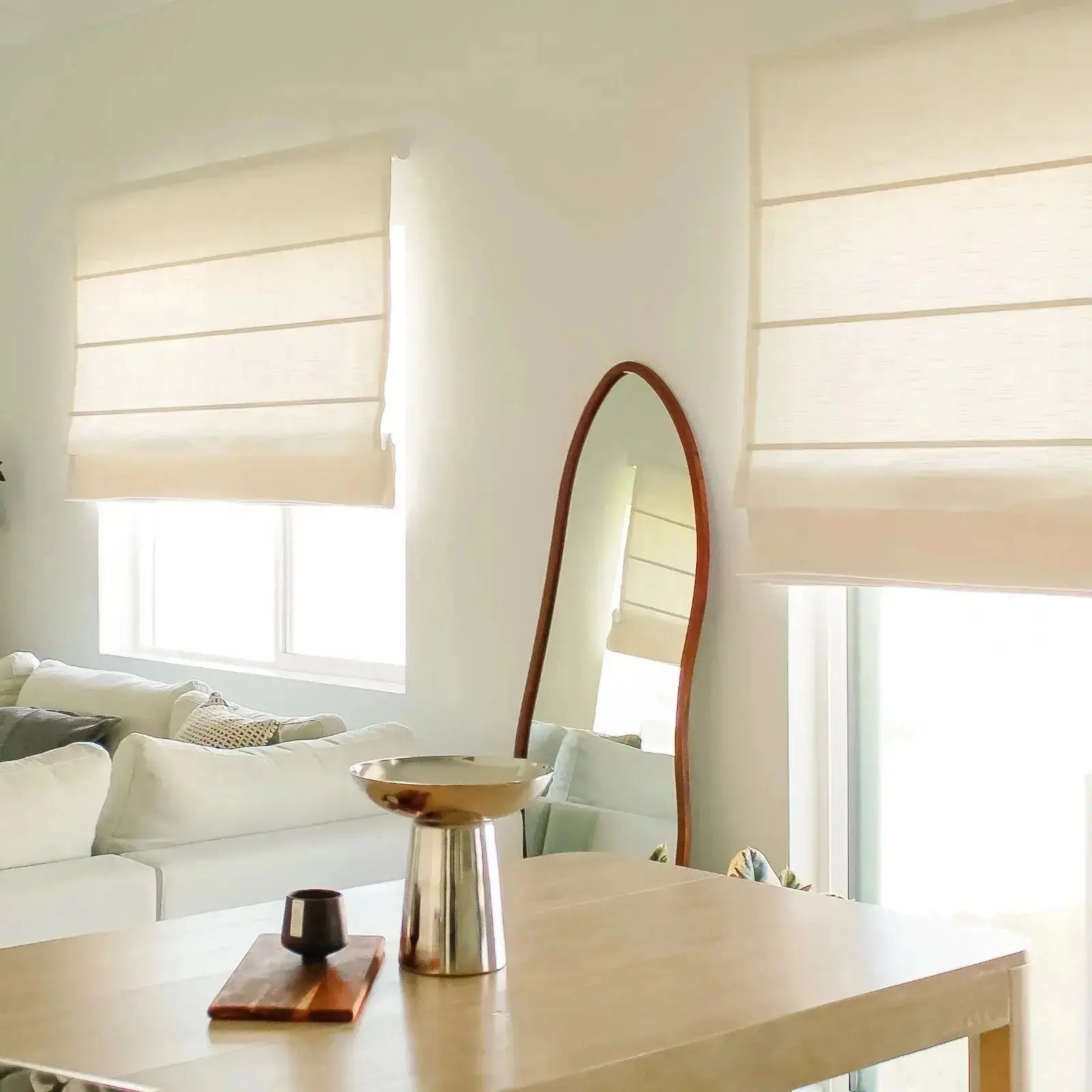 Jawara Linen Cotton Roman Shade Cordless -TWOPAGES