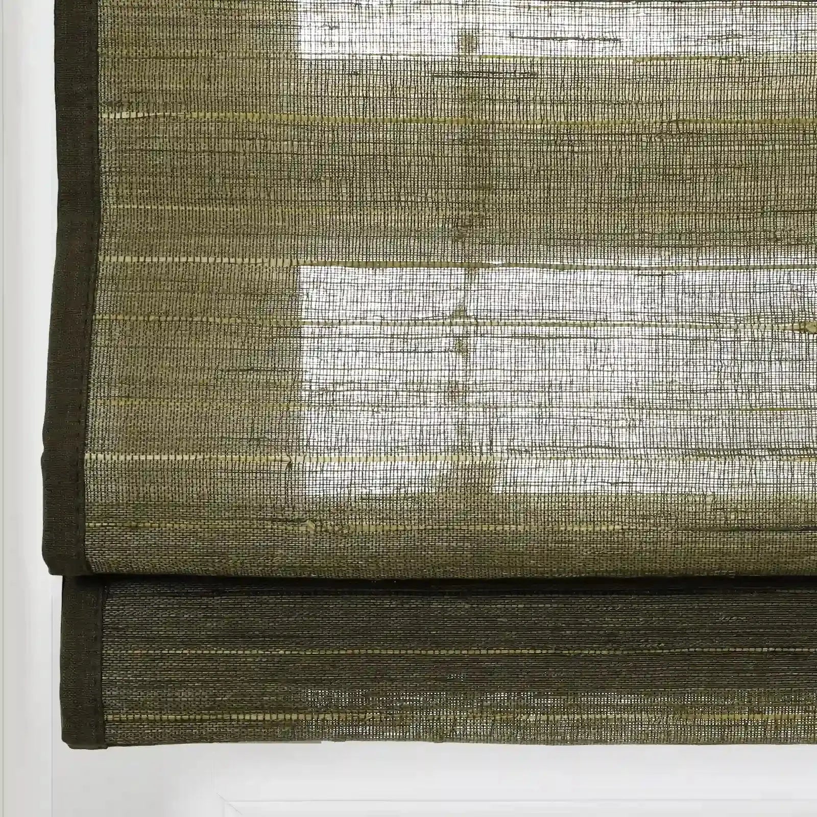 Rae Natural Ramie Jute Woven Wood Shades - Series D -TWOPAGES CURTAINS