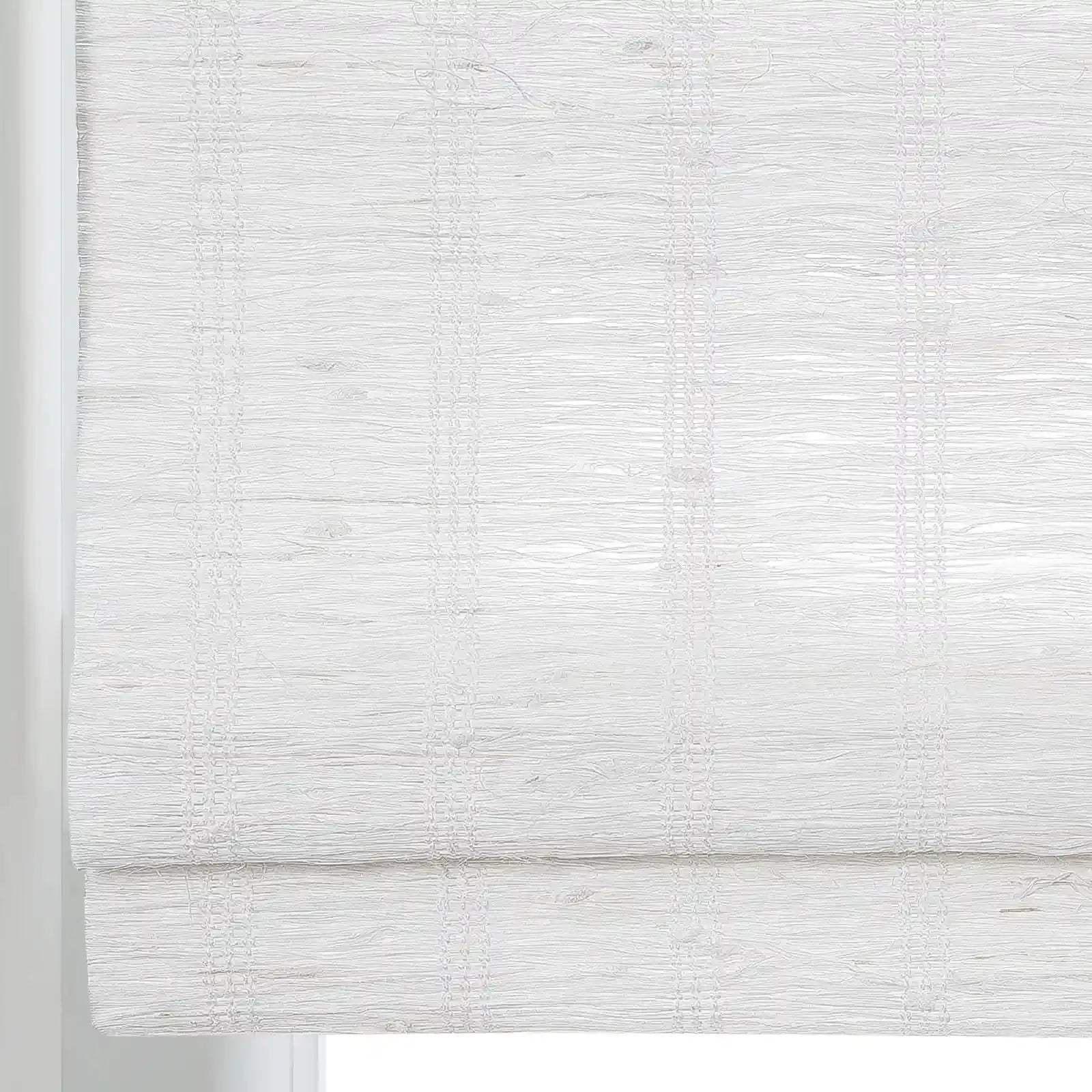 Rae Natural Ramie Flax Woven Wood Shades - Series C -TWOPAGES CURTAINS