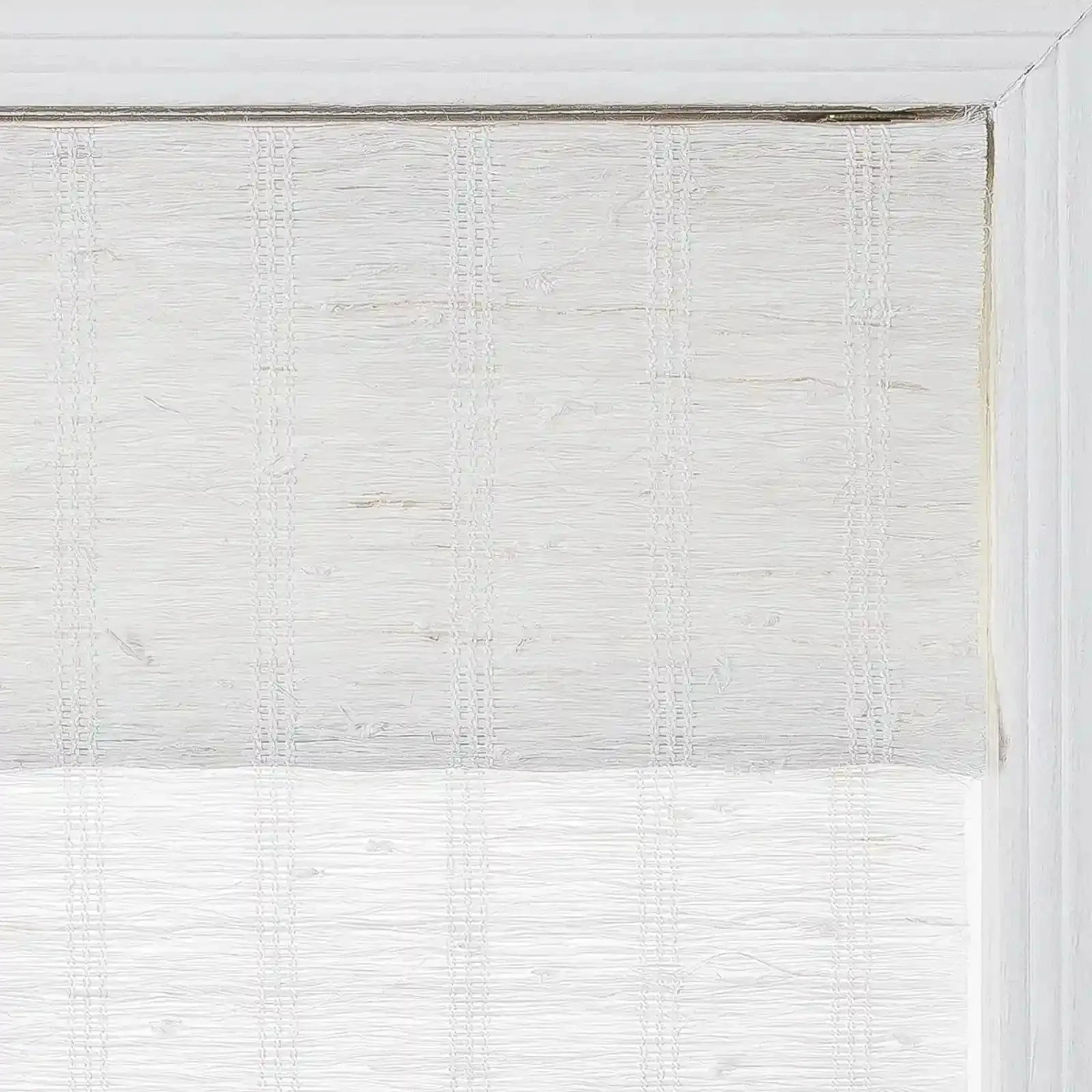 Rae Natural Ramie Flax Woven Wood Shades - Series C -TWOPAGES CURTAINS