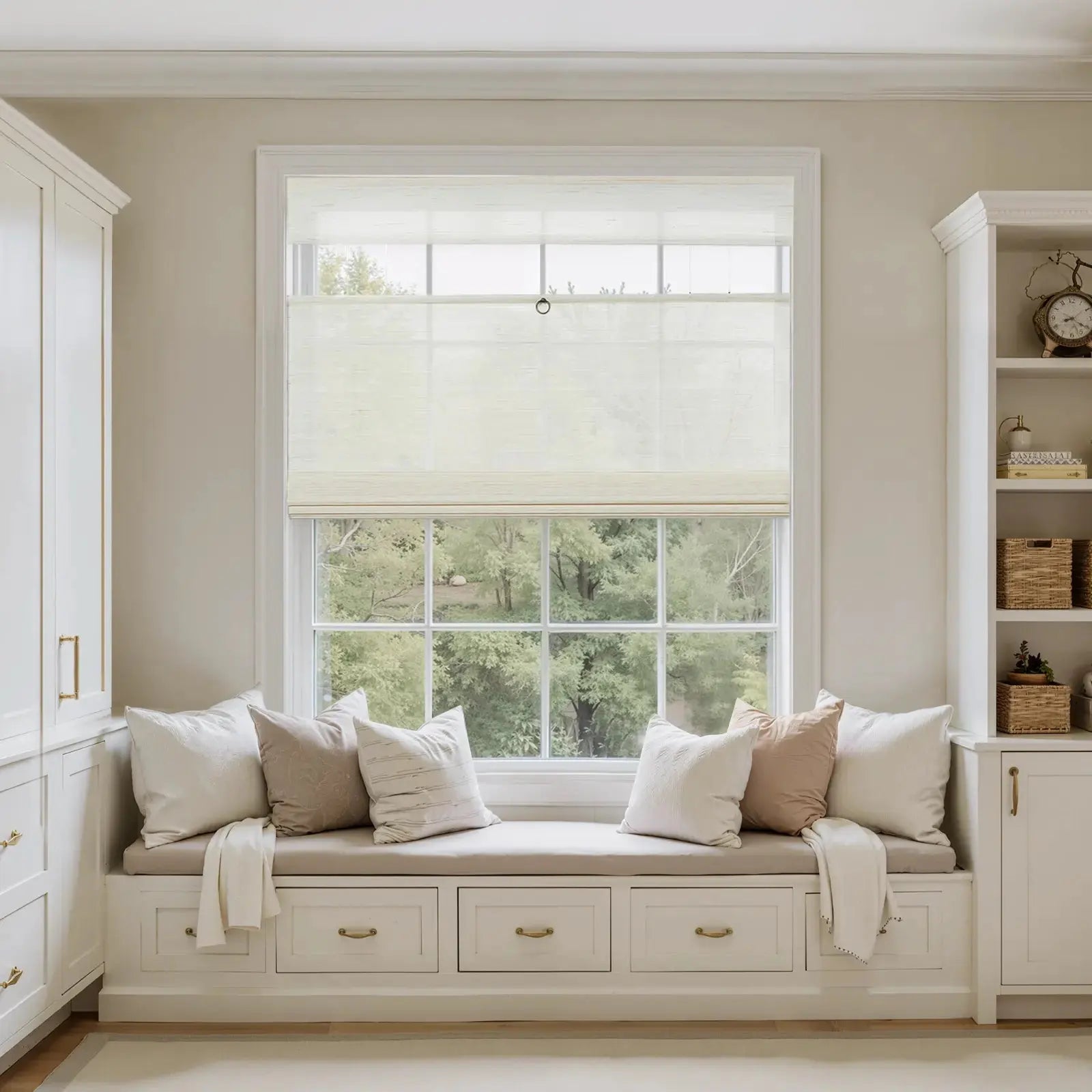 Rae Top Down Bottom Up Woven Wood Shade Cordless - Series D -TWOPAGES CURTAINS