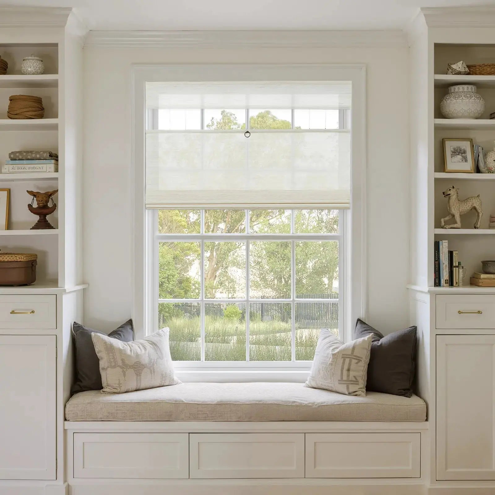 Rae Top Down Bottom Up Woven Wood Shade Cordless - Series D -TWOPAGES CURTAINS