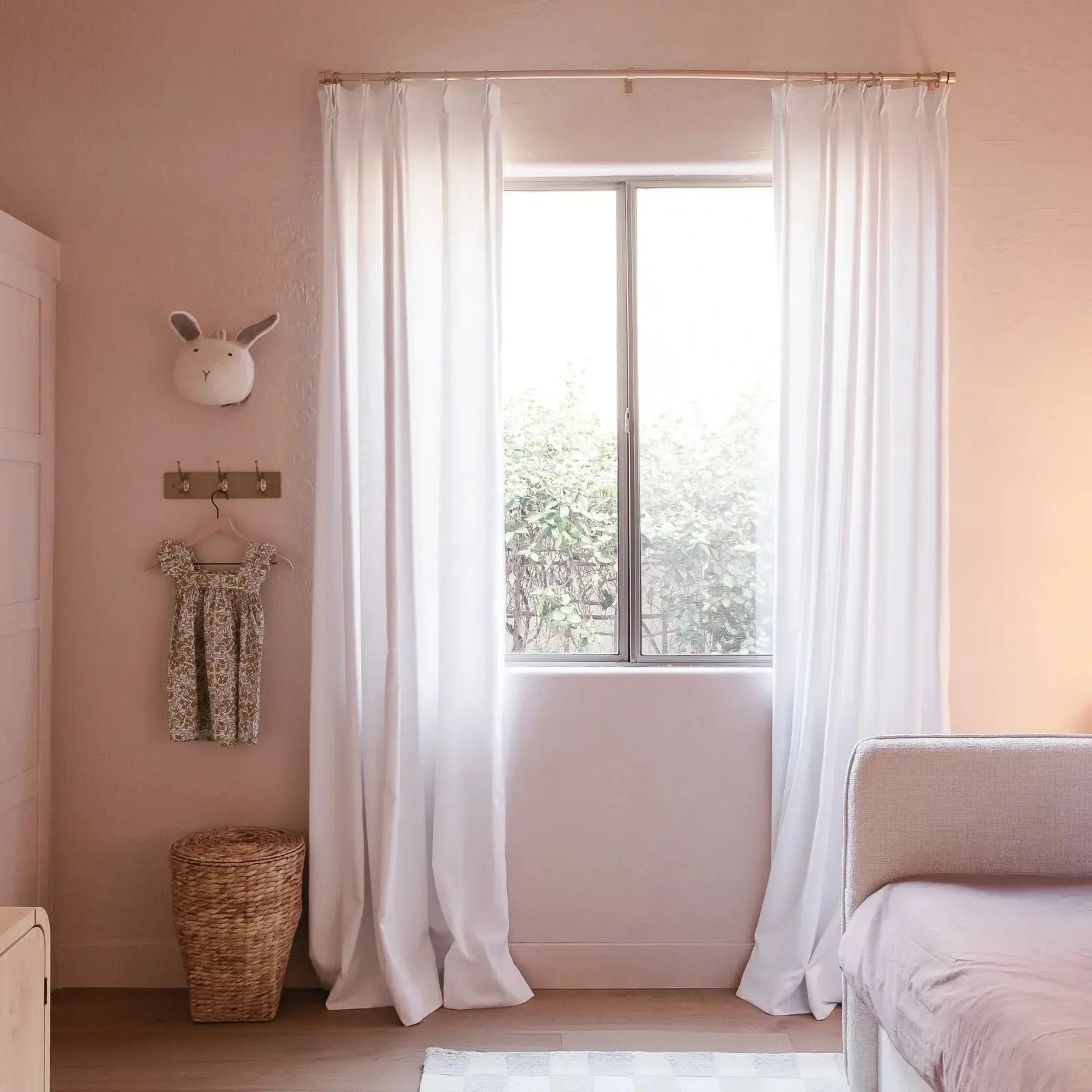 Isabella heavyweight cotton pleated drapery for elegant insulated interiors