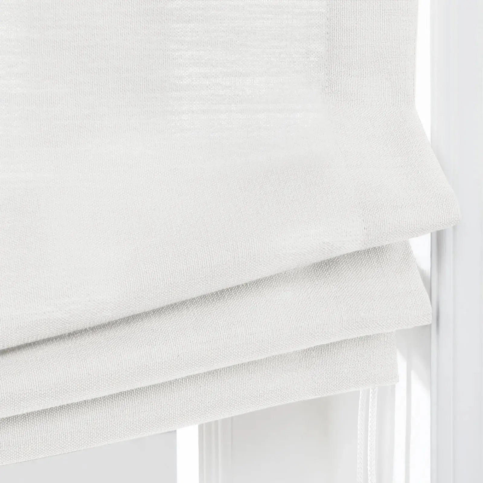 Custom Relaxed Roman Shades Cord Lift -TWOPAGES