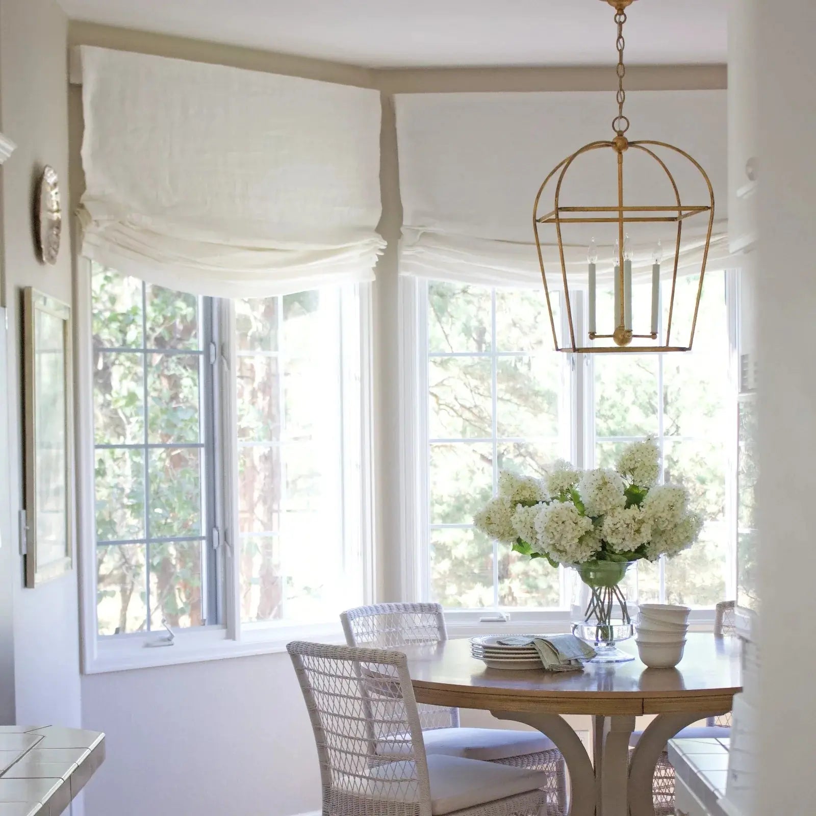 Custom Relaxed Roman Shades Cord Lift- -TWOPAGES