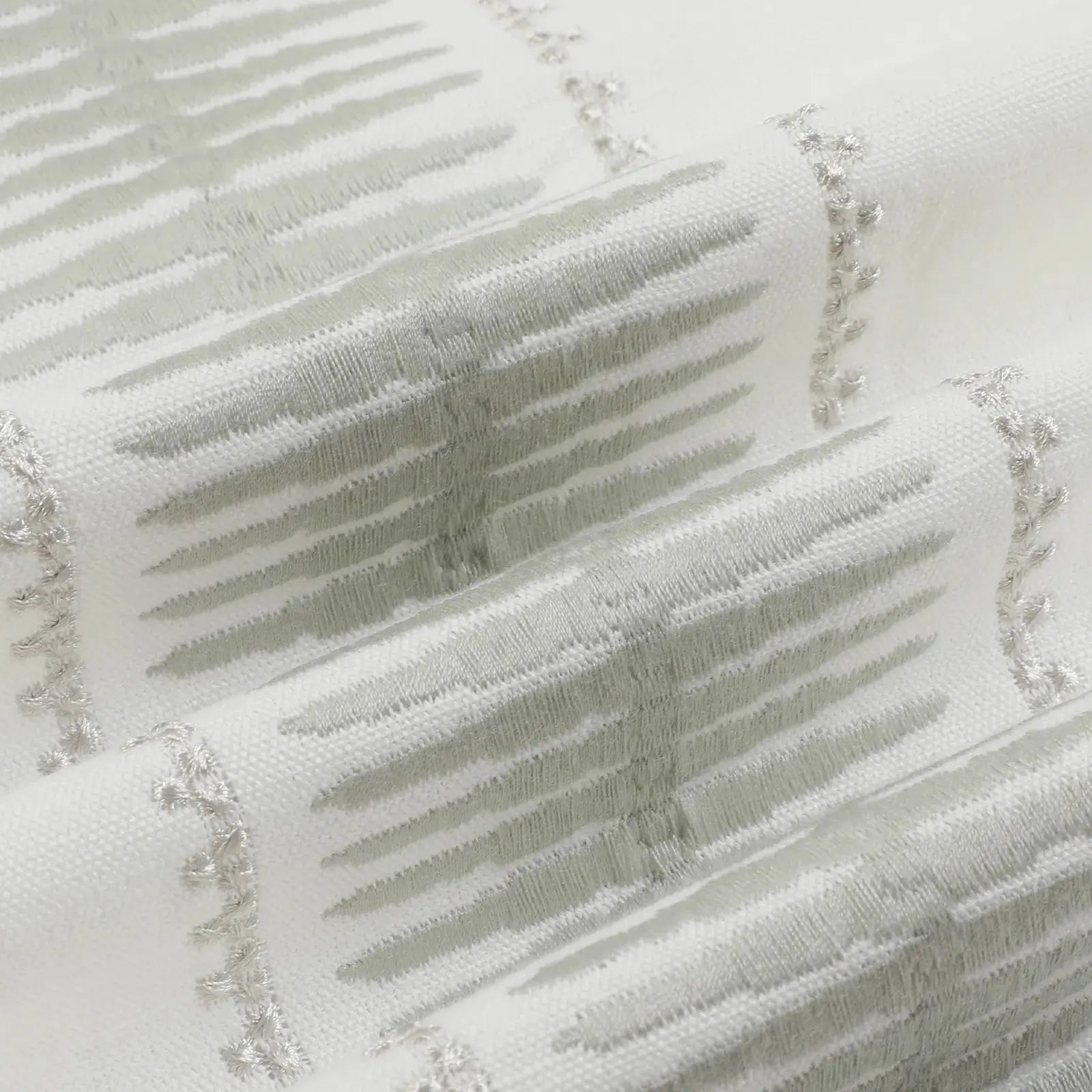 linen cotton embroidered pleated drapery for elegant insulated style