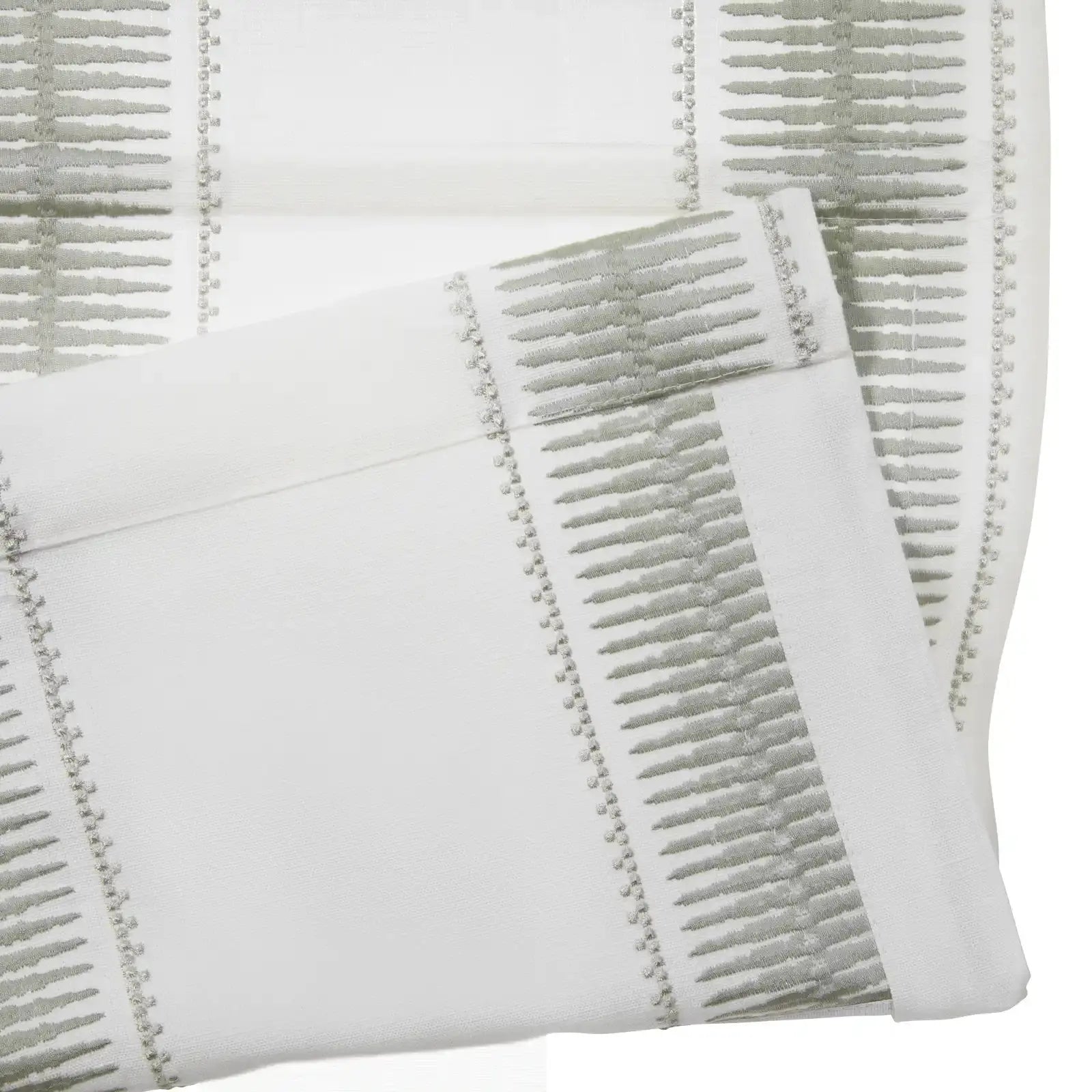 Linnea Linen Cotton Embroidered Roman Shade Cordless -TWOPAGES