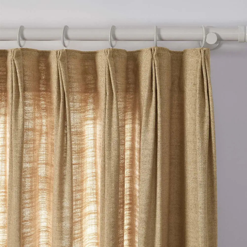 linen extra wide pleated drapery for elegant insulated interiors